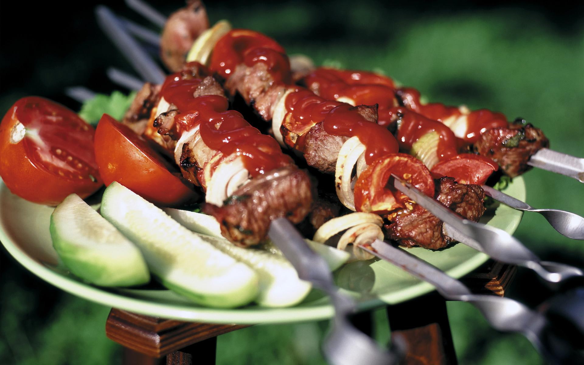 tasty, 1920x1200, barbeque, tomatoes, barbecue, photography, 1080P, HD Wallpaper