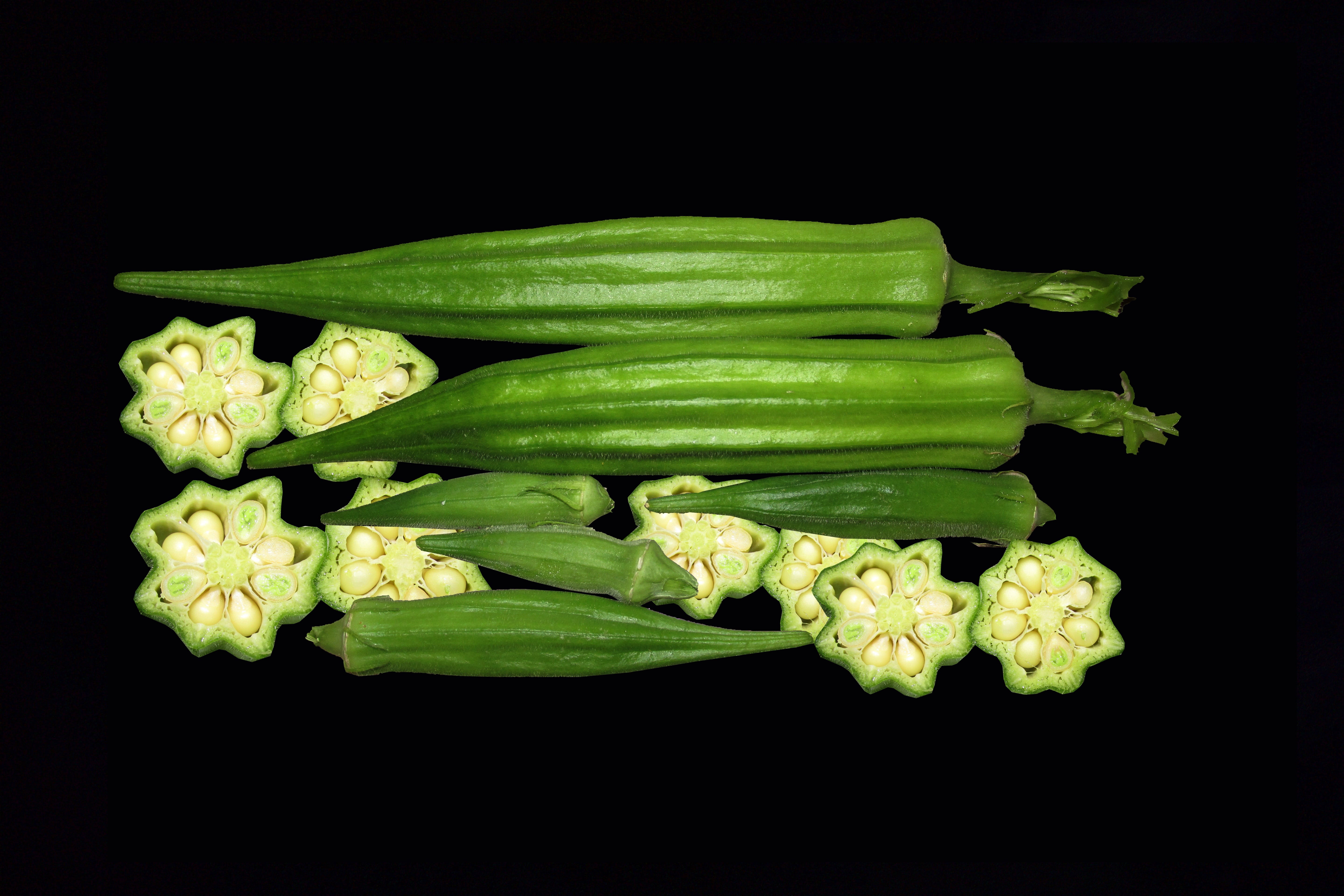exotic vegetable, vegetable, indoors, 5K, cut out, wellbeing, reflection, healthy eating, high angle view, no people, food and drink, large group of objects, HD Wallpaper