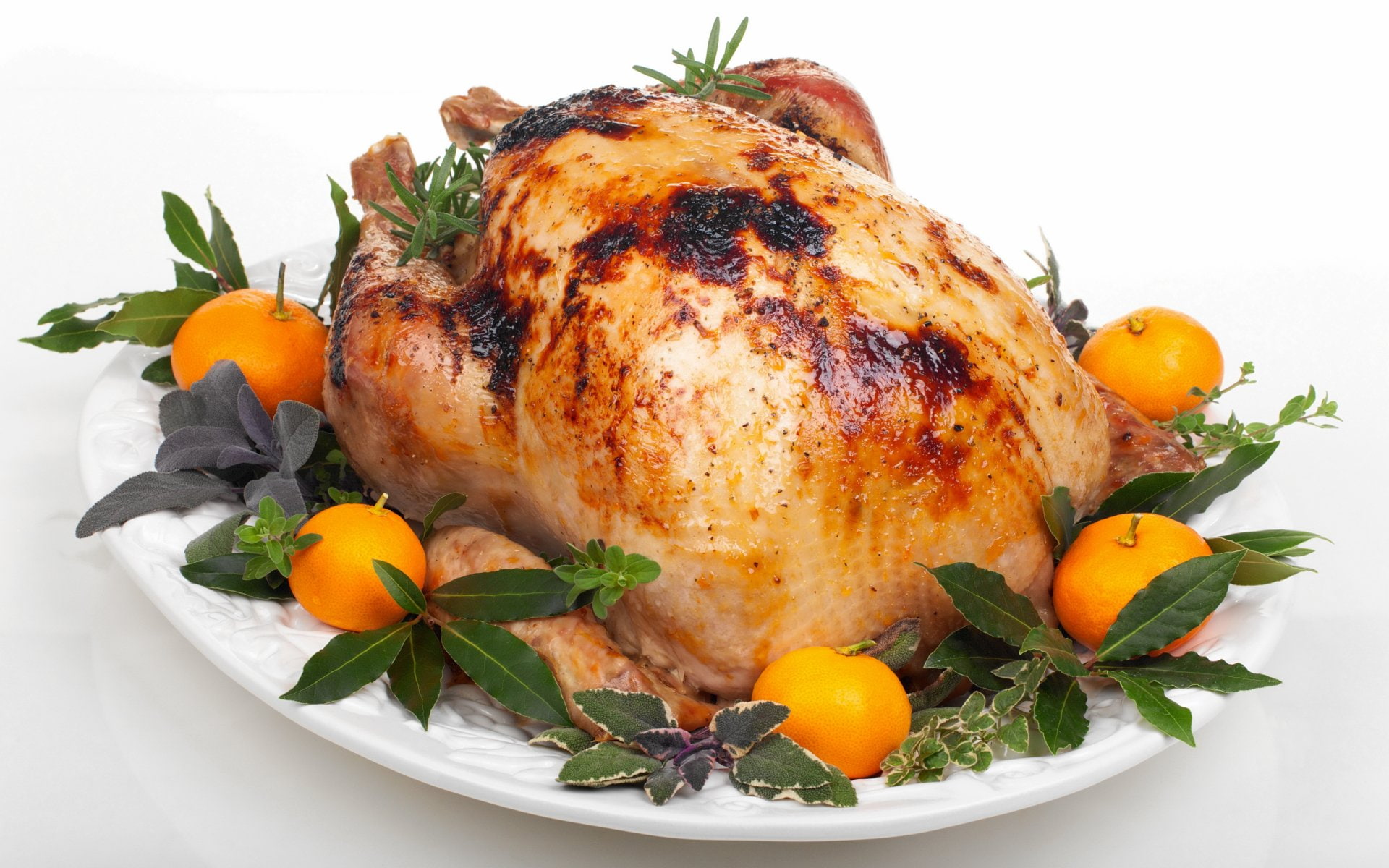 cut out, celebration, holiday - event, Chicken, holiday, roasted, wellbeing, white meat, Food, healthy eating, orange color, sage, roast turkey, garnish, HD Wallpaper