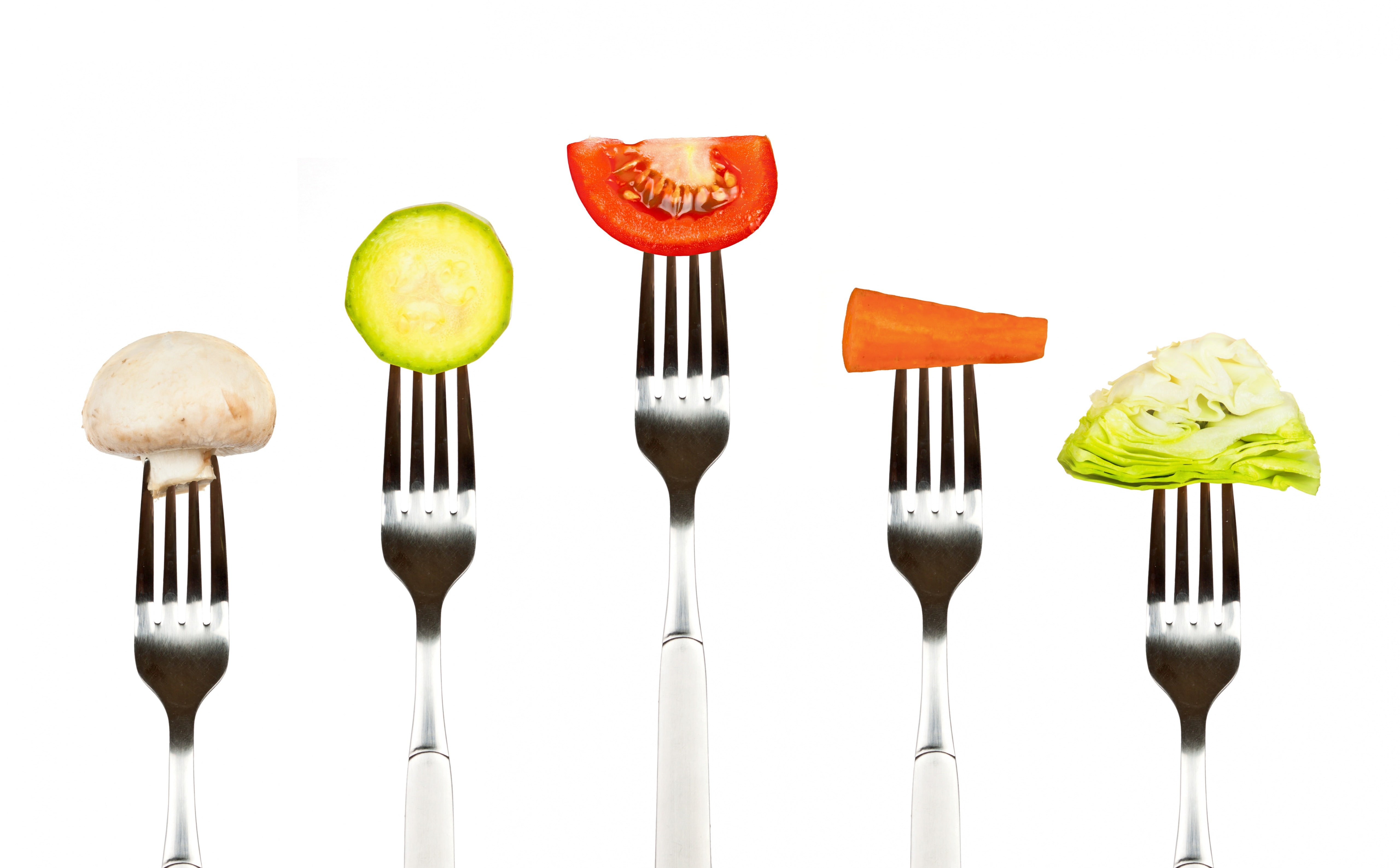 vegetable, healthy eating, no people, healthy, household equipment, studio shot, kitchen utensil, alloy, eating utensil, dieting, variety, vegetables, fork, HD Wallpaper