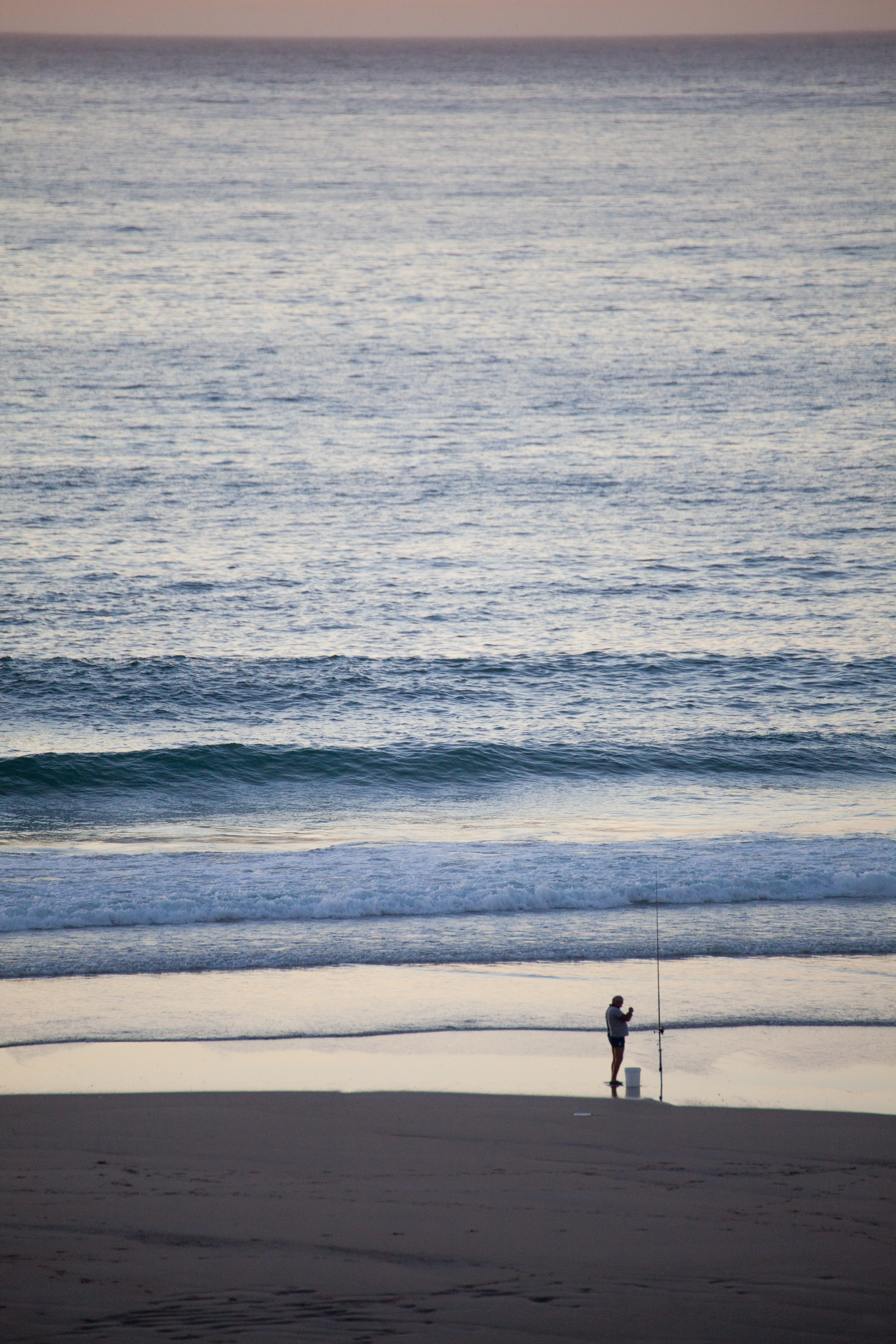 lifestyles, fisherman, cane, waves, fishing, wave, full length, secluded beach, fishermen, one person, nature, leisure activity, spain, ocean, beach, scenics - nature, Phone HD Wallpaper