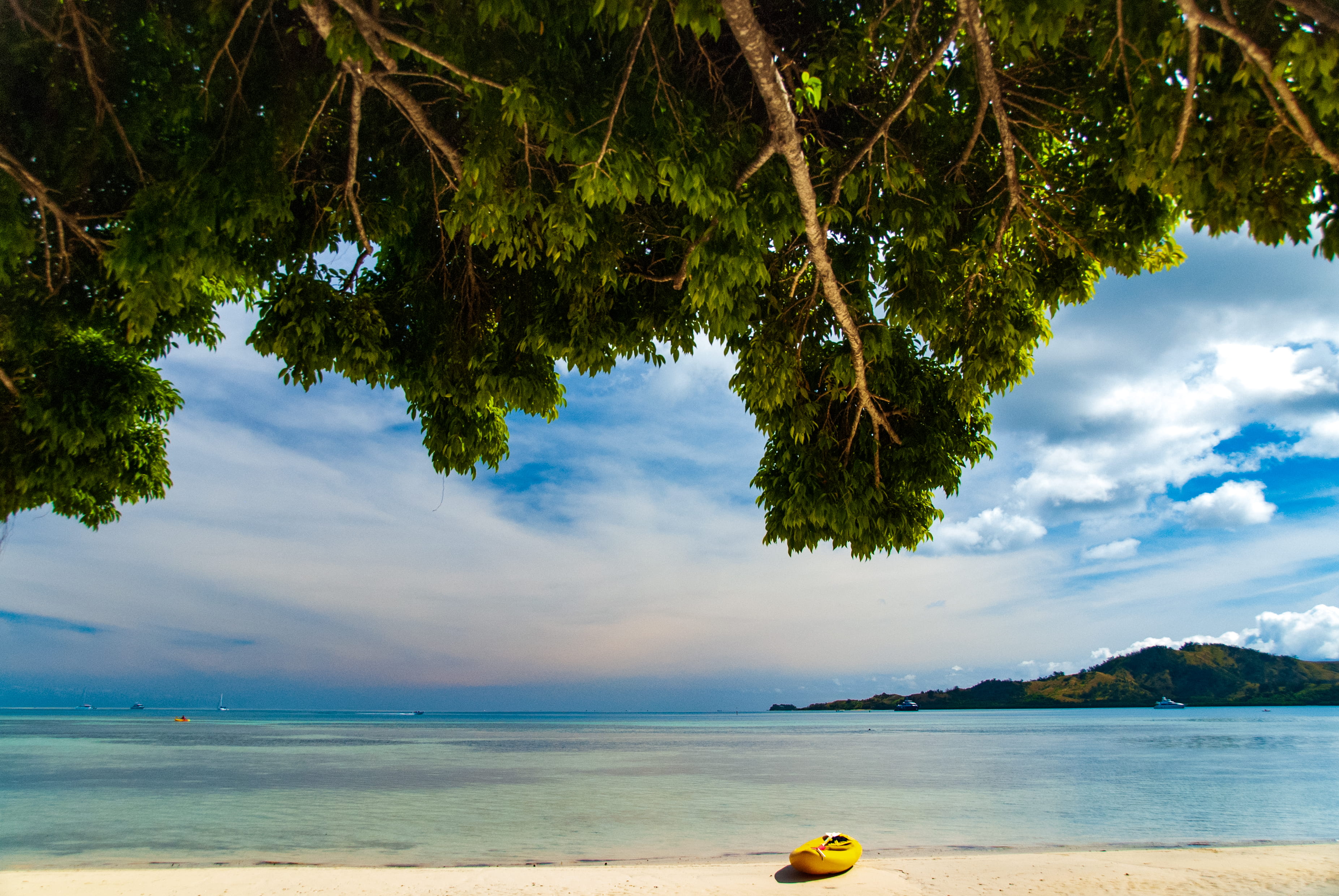 bright, escape, fiji, scenics - nature, water, ocean, idyllic, outdoors, beauty in nature, remote, horizon over water, cloud - sky, quiet, secluded, malolo island, HD Wallpaper