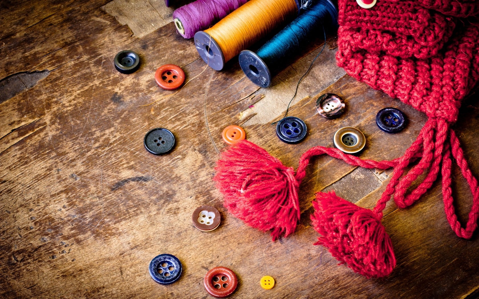 choice, art and craft, equipment, textile industry, lot, pattern, button, single Object, still life, personal Accessory, high angle view, knitting, sewing Needle, HD Wallpaper