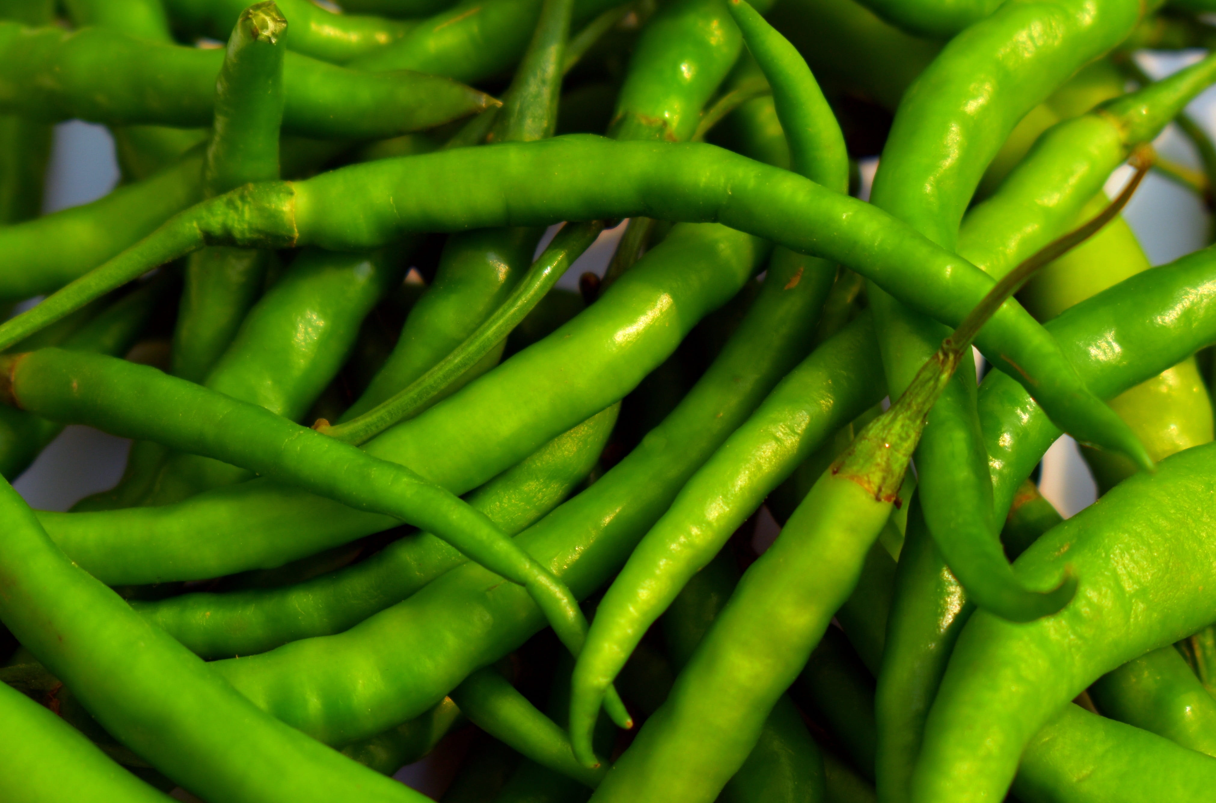 wellbeing, retail, pepper, vegetable, chili pepper, healthy eating, close-up, no people, 4K, full frame, food and drink, abundance, freshness, spice, large group of objects, HD Wallpaper