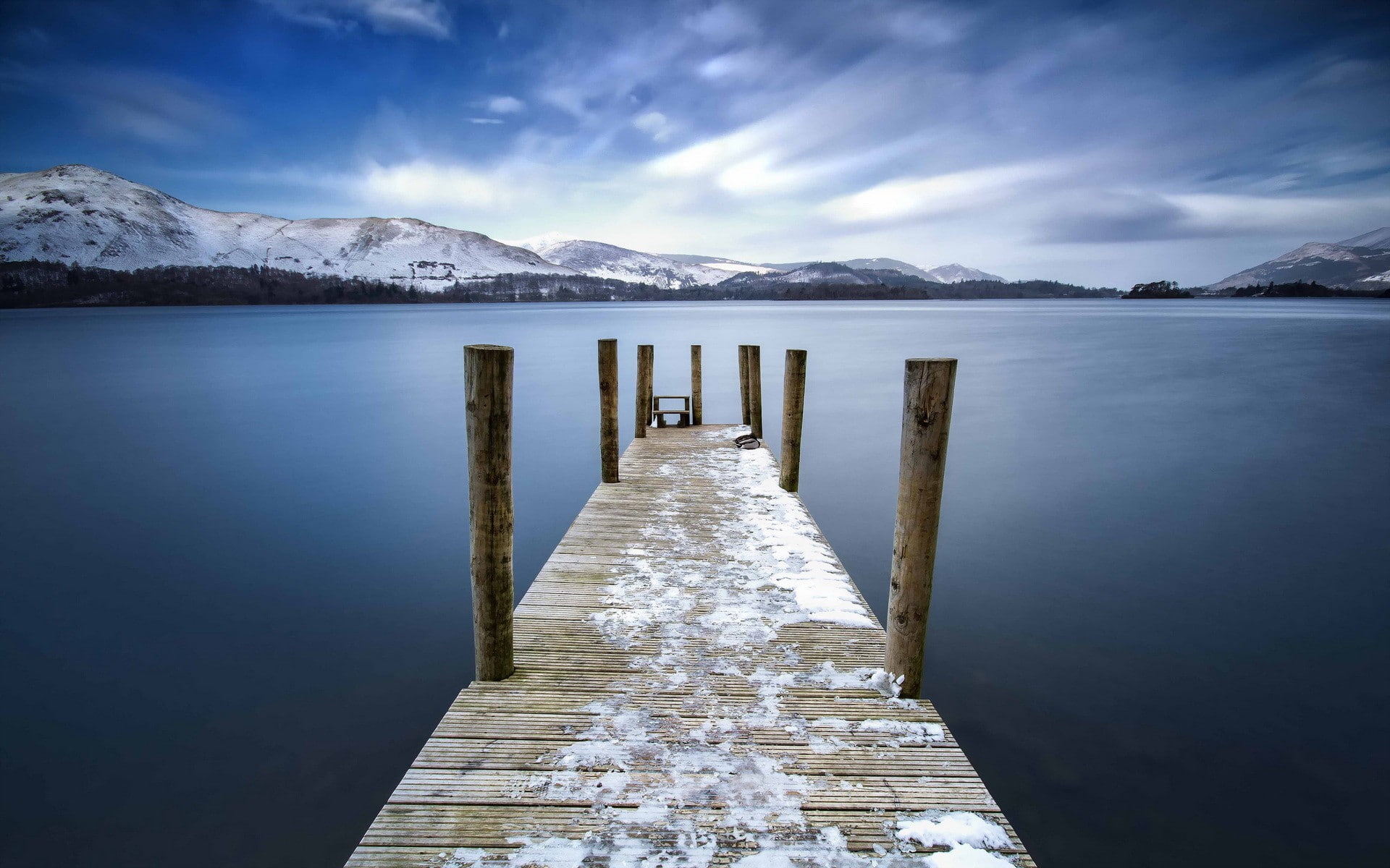 Keswick, 1080P, lake, bridge, England, HD Wallpaper