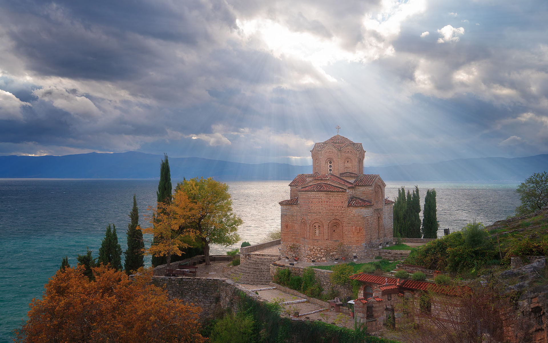 Churches, Macedonia, Church, Church of St. John at Kaneo, 1080P, HD Wallpaper