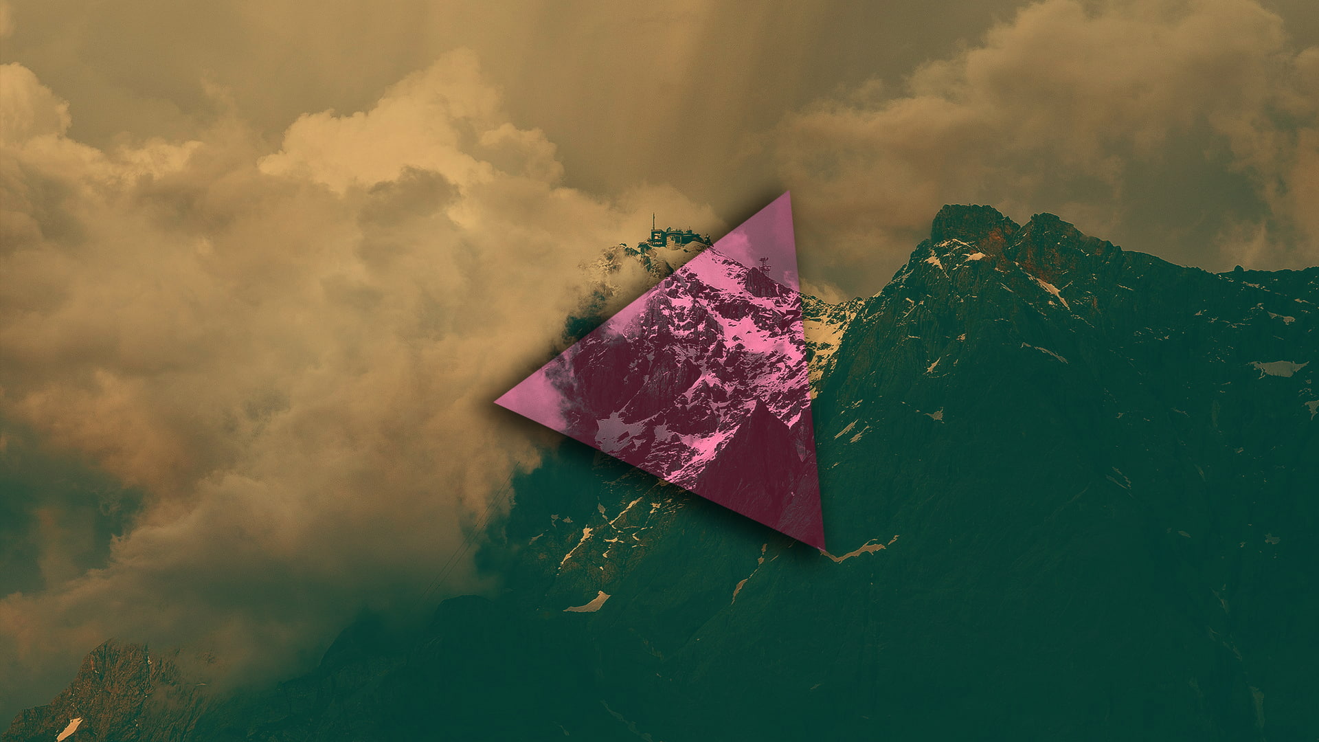 mountain pass, simple, 1080P, HD Wallpaper