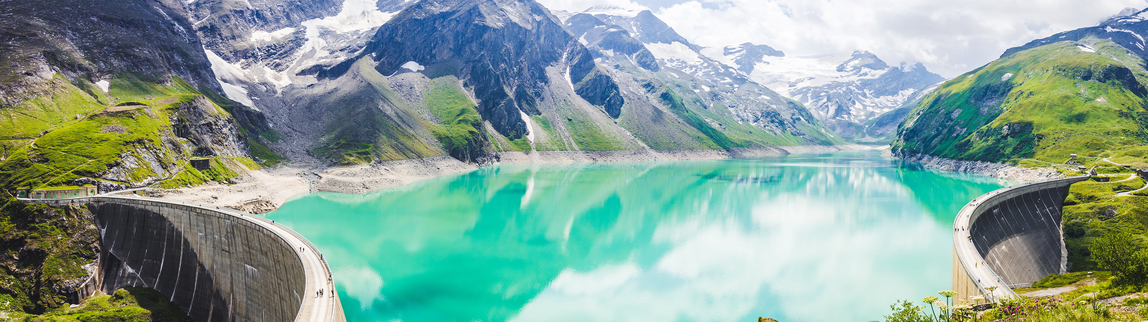 reflection, no people, tranquil scene, water, scenics - nature, travel, turquoise colored, cloud - sky, beauty in nature, white, mountain range, panoramic, HD Wallpaper