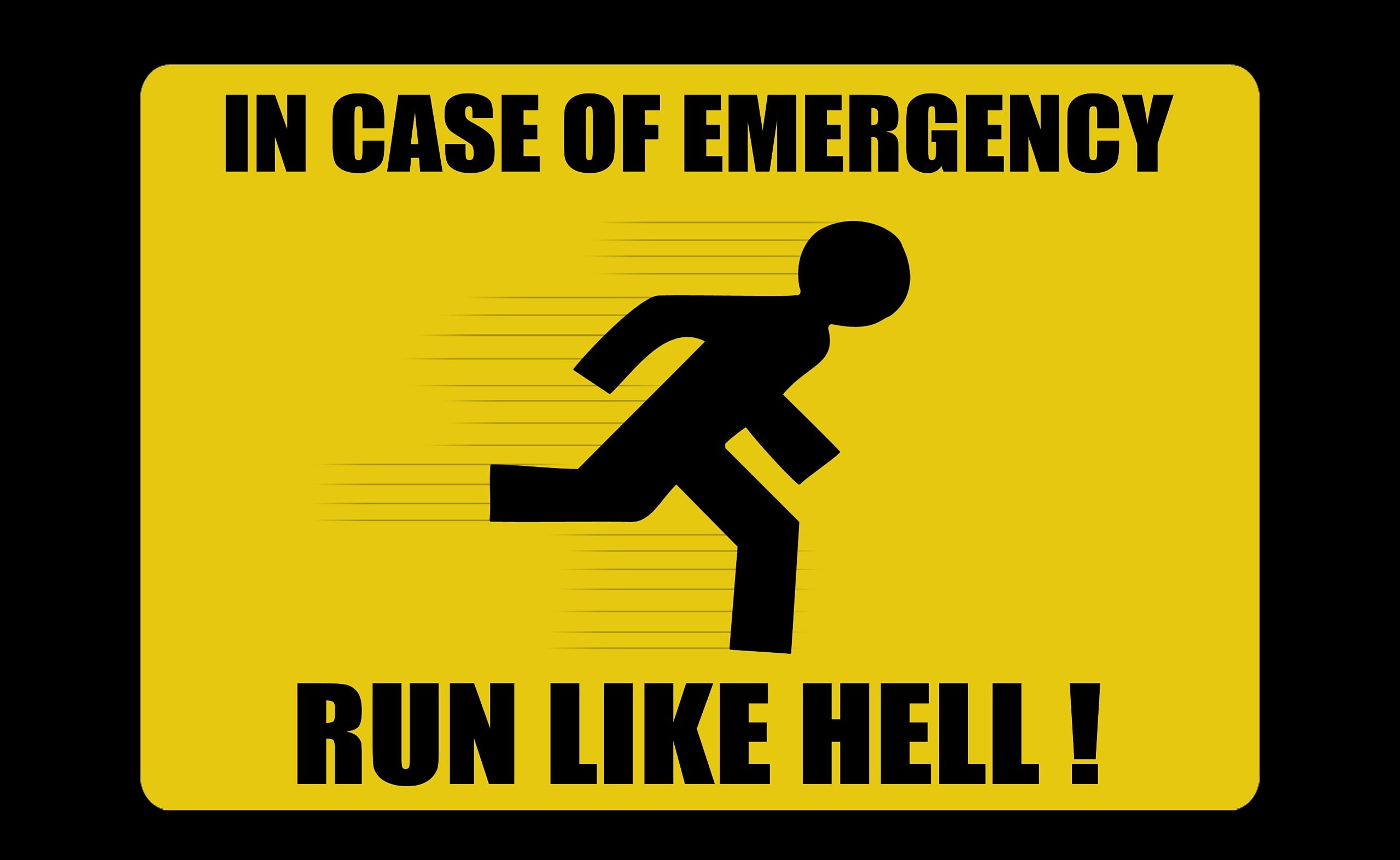 Hell, symbol, yellow, Typography, arrow symbol, guidance, capital letter, black color, illustration, representation, computer icon, technology, warning sign, HD Wallpaper