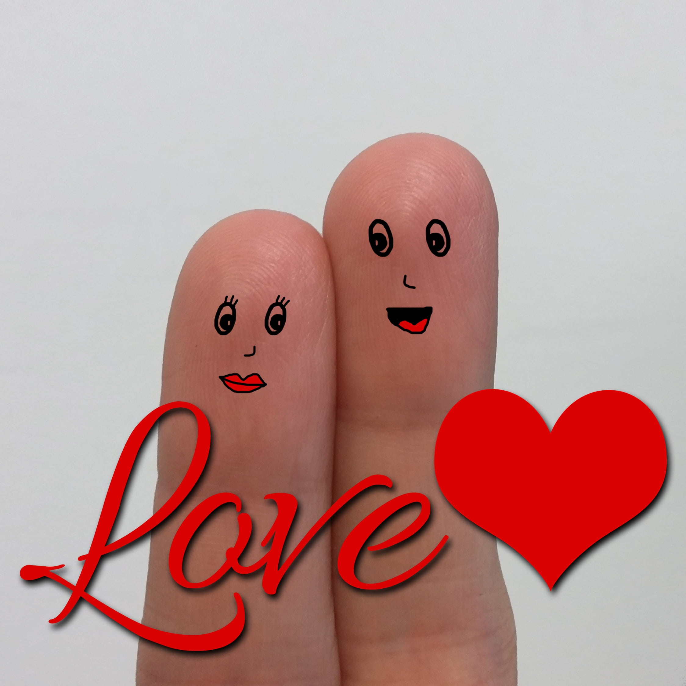 spouses, anthropomorphic smiley face, one person, red, overlay, finger, newlyweds, happiness, couple, art and craft, anthropomorphic face, nail, feeling, Phone HD Wallpaper