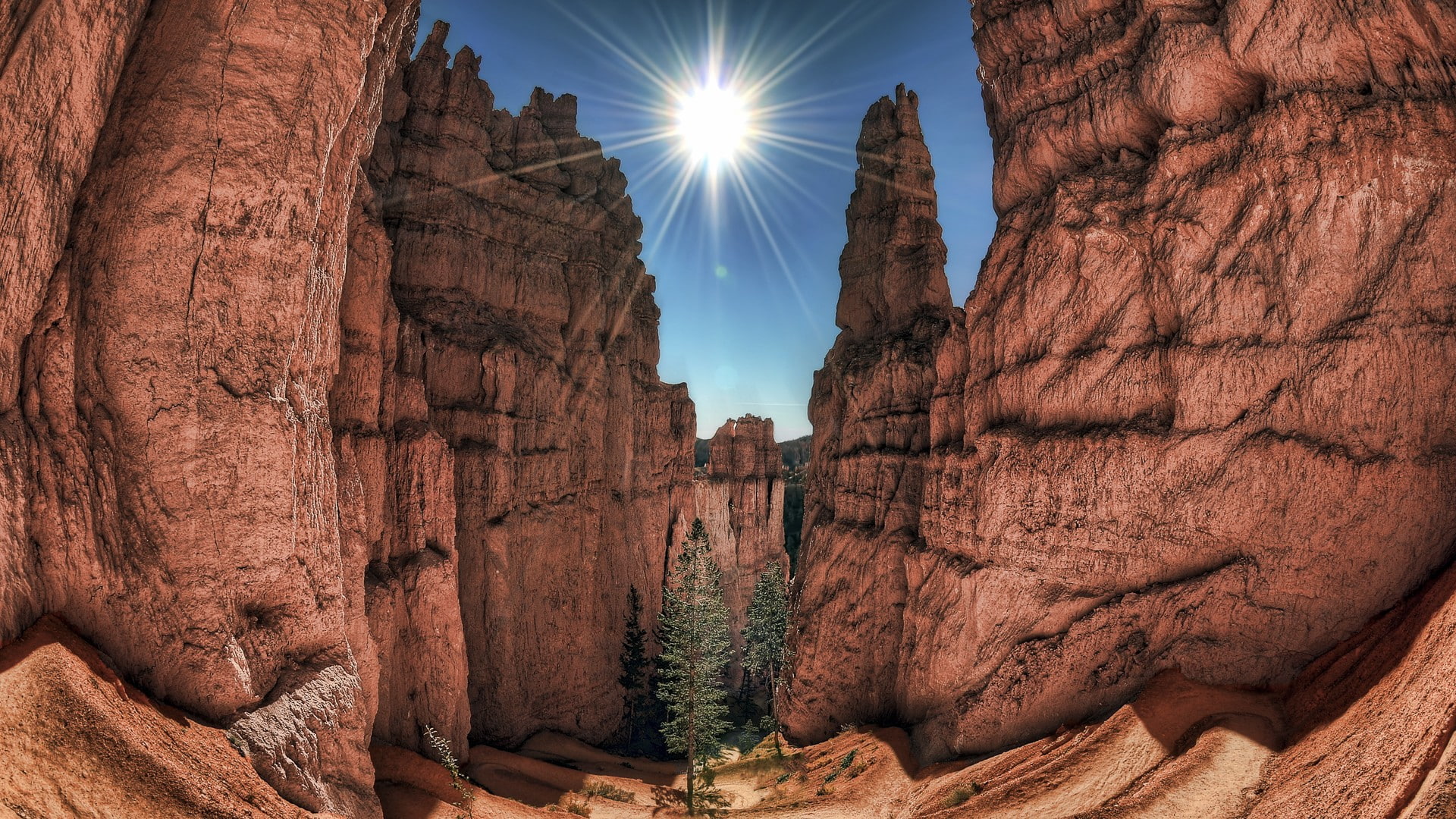 mountains, HDR, 1080P, HD Wallpaper
