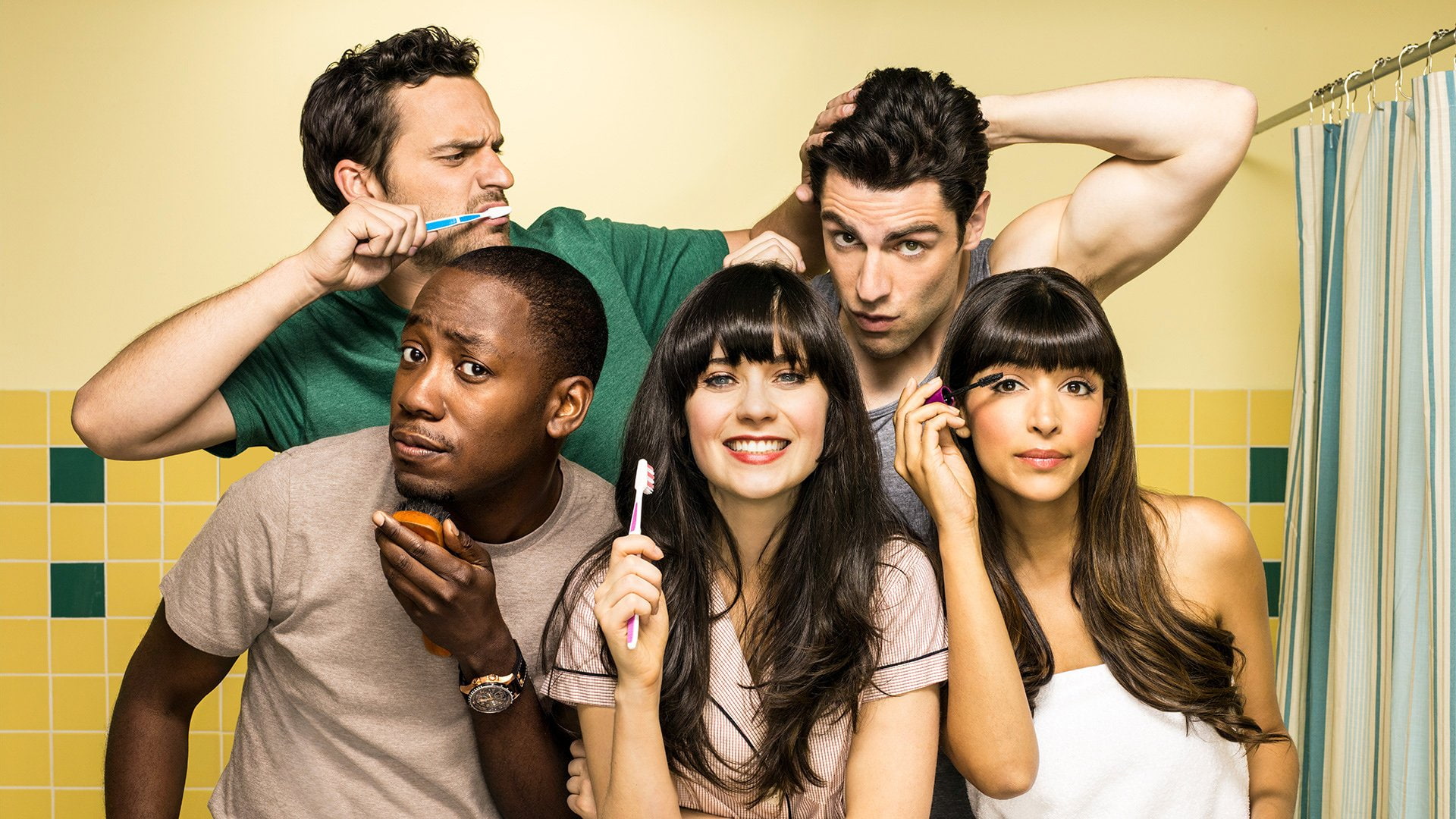 Nick Miller, Schmidt (New Girl), New Girl, Jake Johnson, Winston Bishop, Max Greenfield, Hannah Simone, TV Show, 1080P, Lamorne Morris 	Lamorne Morris, HD Wallpaper