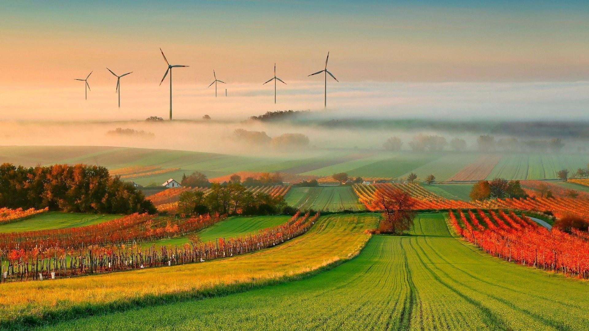 environment, beauty in nature, no people, fuel and power generation, tranquil scene, windmills, wind turbine, sky, outdoors, alternative energy, renewable energy, HD Wallpaper