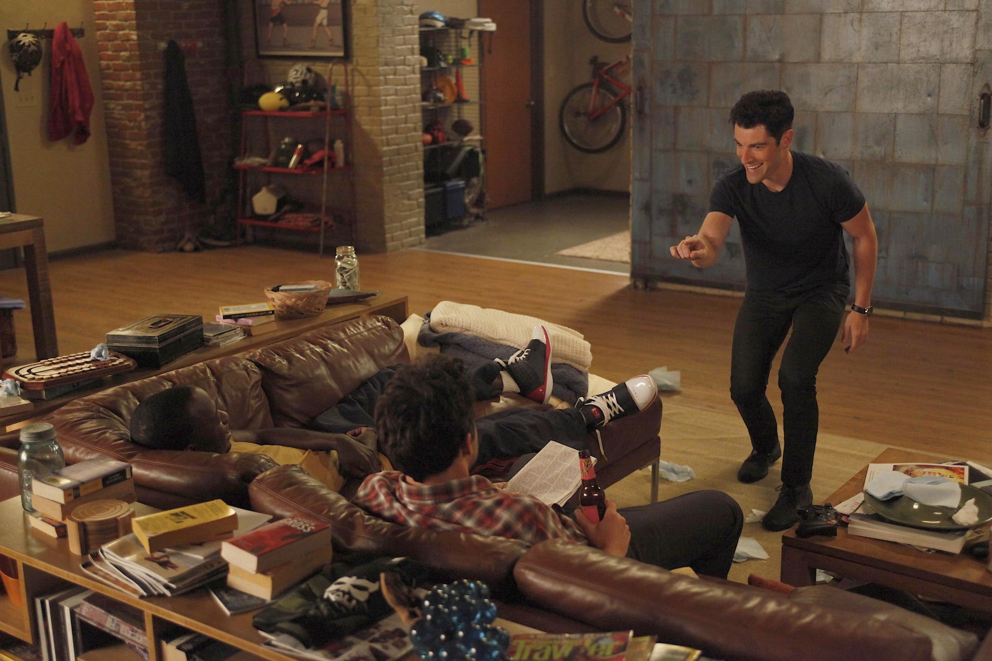 Schmidt (New Girl), TV Show, New Girl, Nick Miller, Jake Johnson, 1080P, Winston Bishop, Lamorne Morris, Max Greenfield, HD Wallpaper