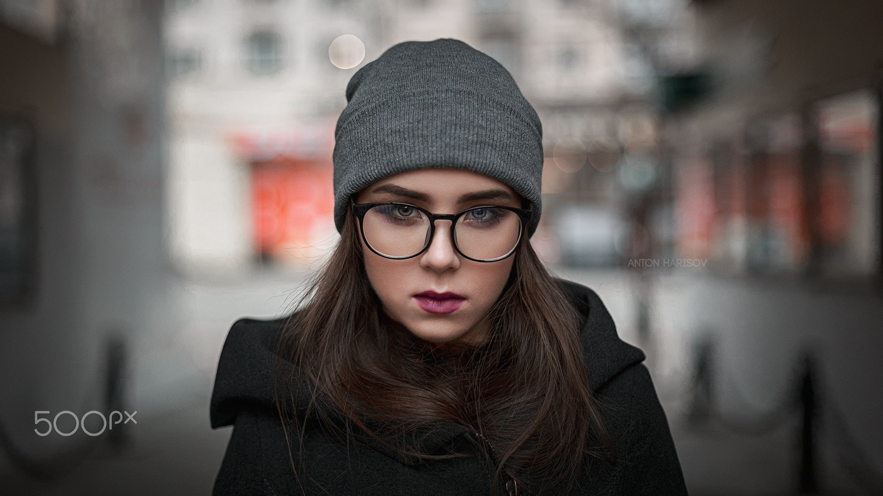 glasses, Elena Borisova, 720P, Anton Harisov, coats, urban, women with glasses, 500px, women, women outdoors, HD Wallpaper
