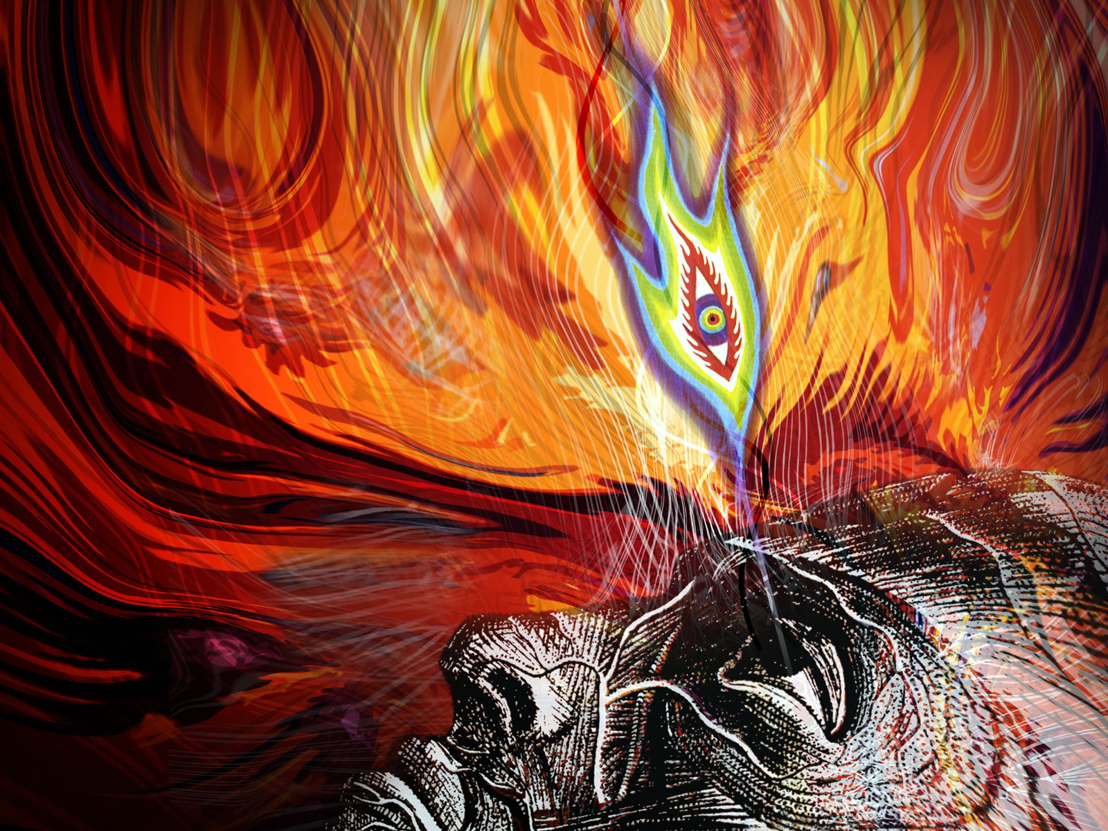 grey, hd, music, 720P, red, abstract, black, tool, painting, HD Wallpaper