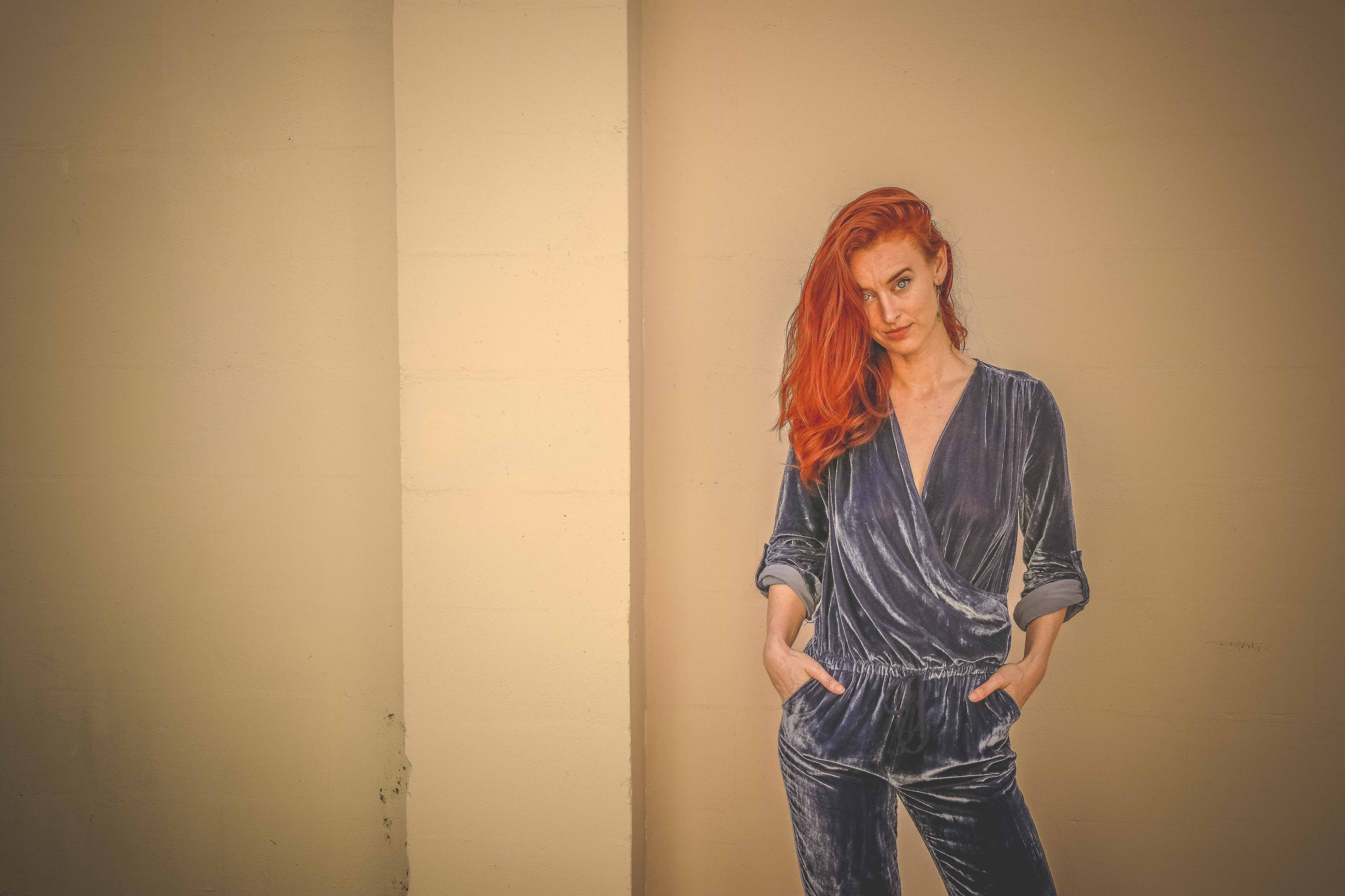 fashionable, indoors, young adult, wearing, one person, portrait, pose, front view, dyed hair, 5K, fashion, lady, long hair, contemplation, beautiful, HD Wallpaper