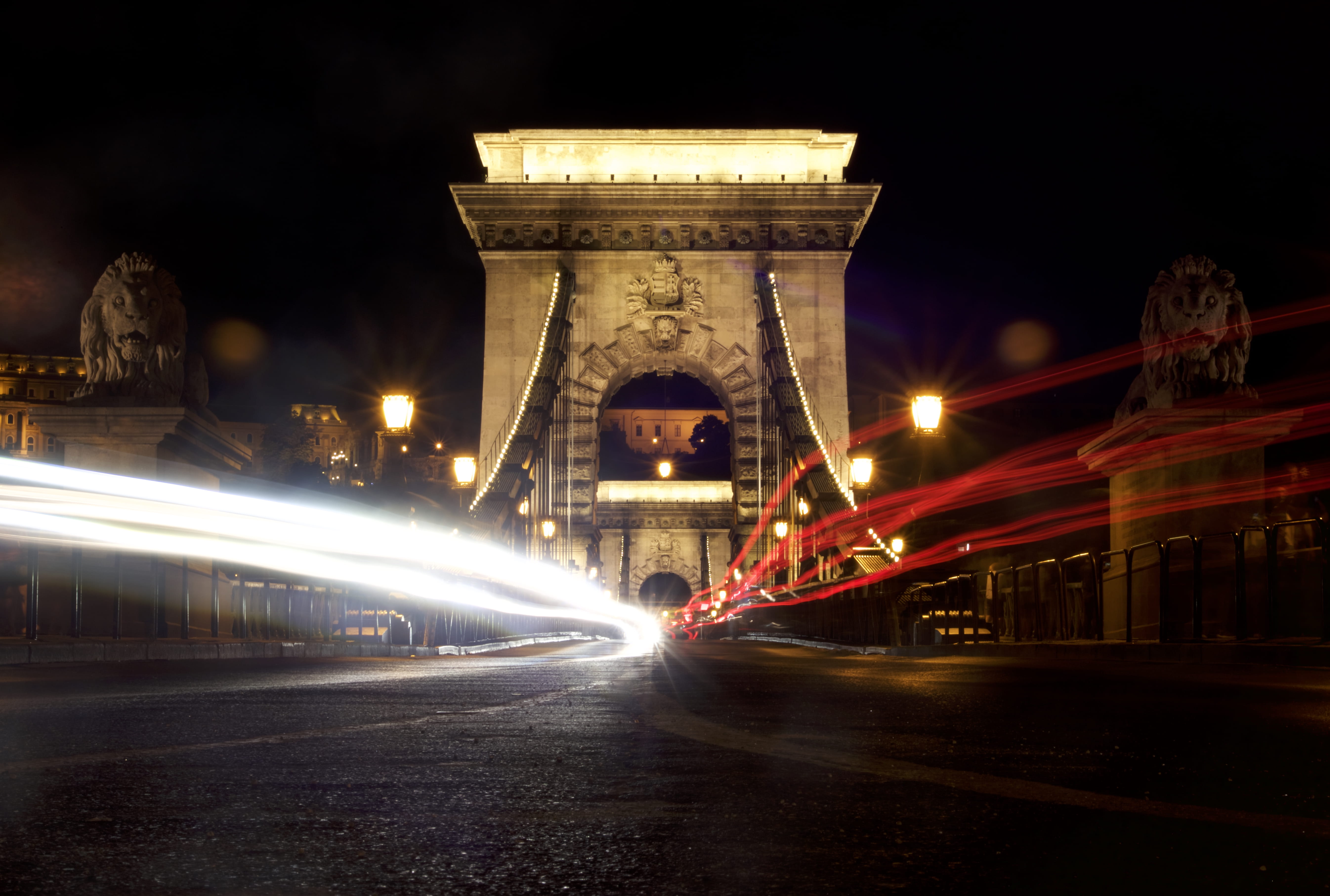 speed, blurred motion, the way forward, night, nice pictures of budapest, connection, city, transportation, nocturne, background, outdoors, travel destinations, HD Wallpaper