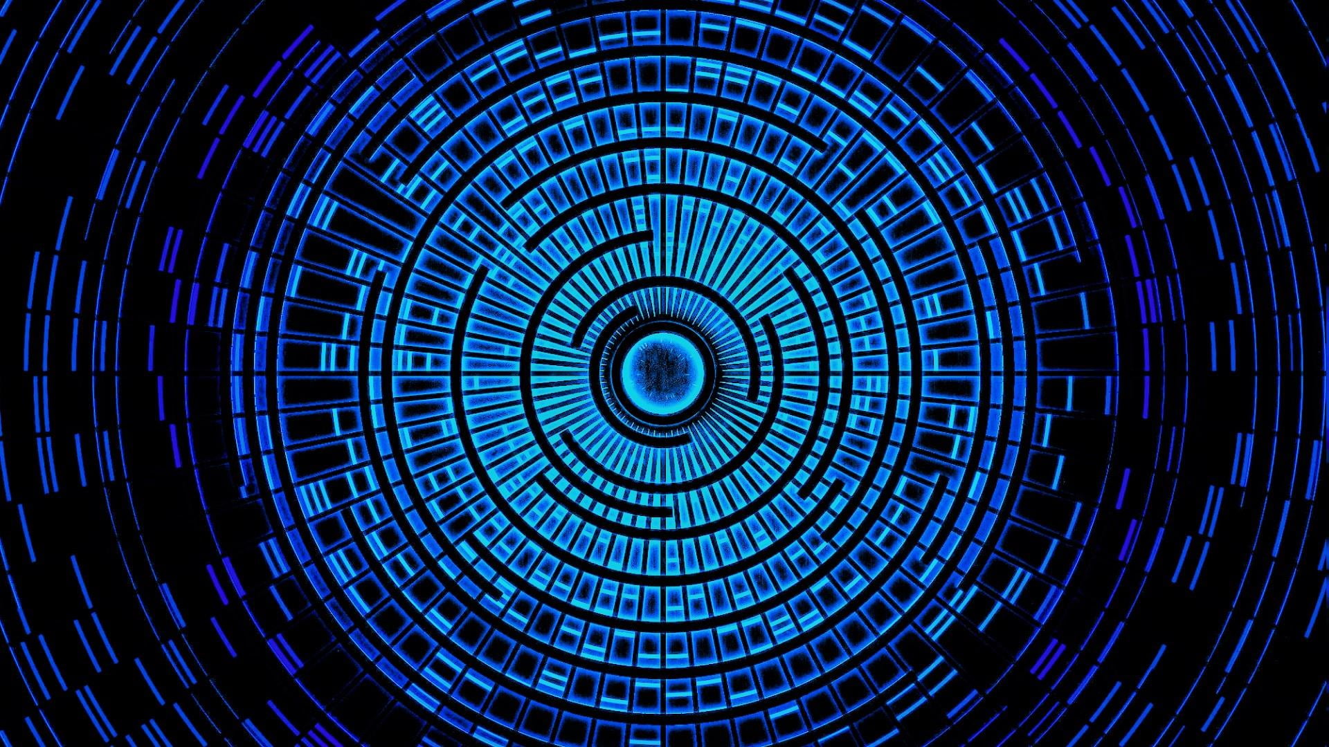 pattern, geometric shape, technology, design, industry, illuminated, light - natural phenomenon, concentric, glowing, backgrounds, full frame, abstract, HD Wallpaper