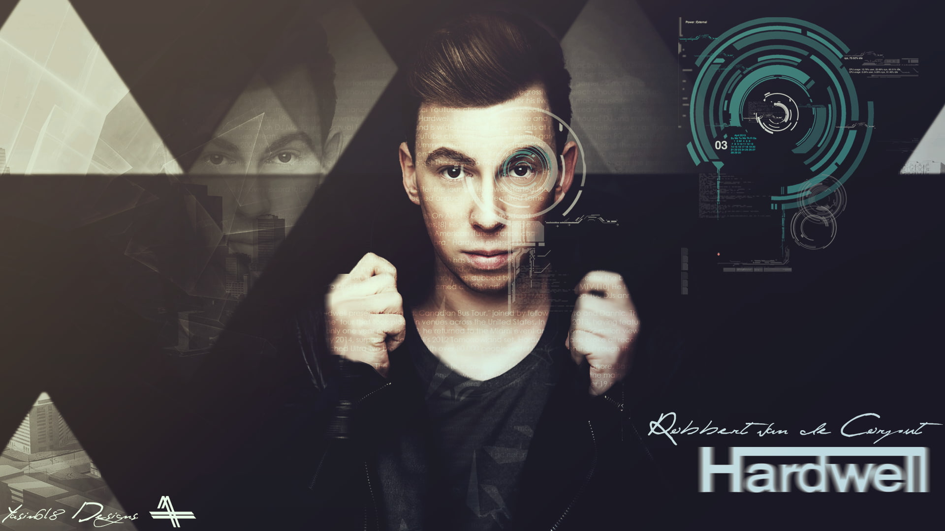 mid adult, portrait, indoors, technology, real people, 1080P, occupation, males, communication, music, young men, front view, one person, Hardwell, Robbert van de Corput, HD Wallpaper