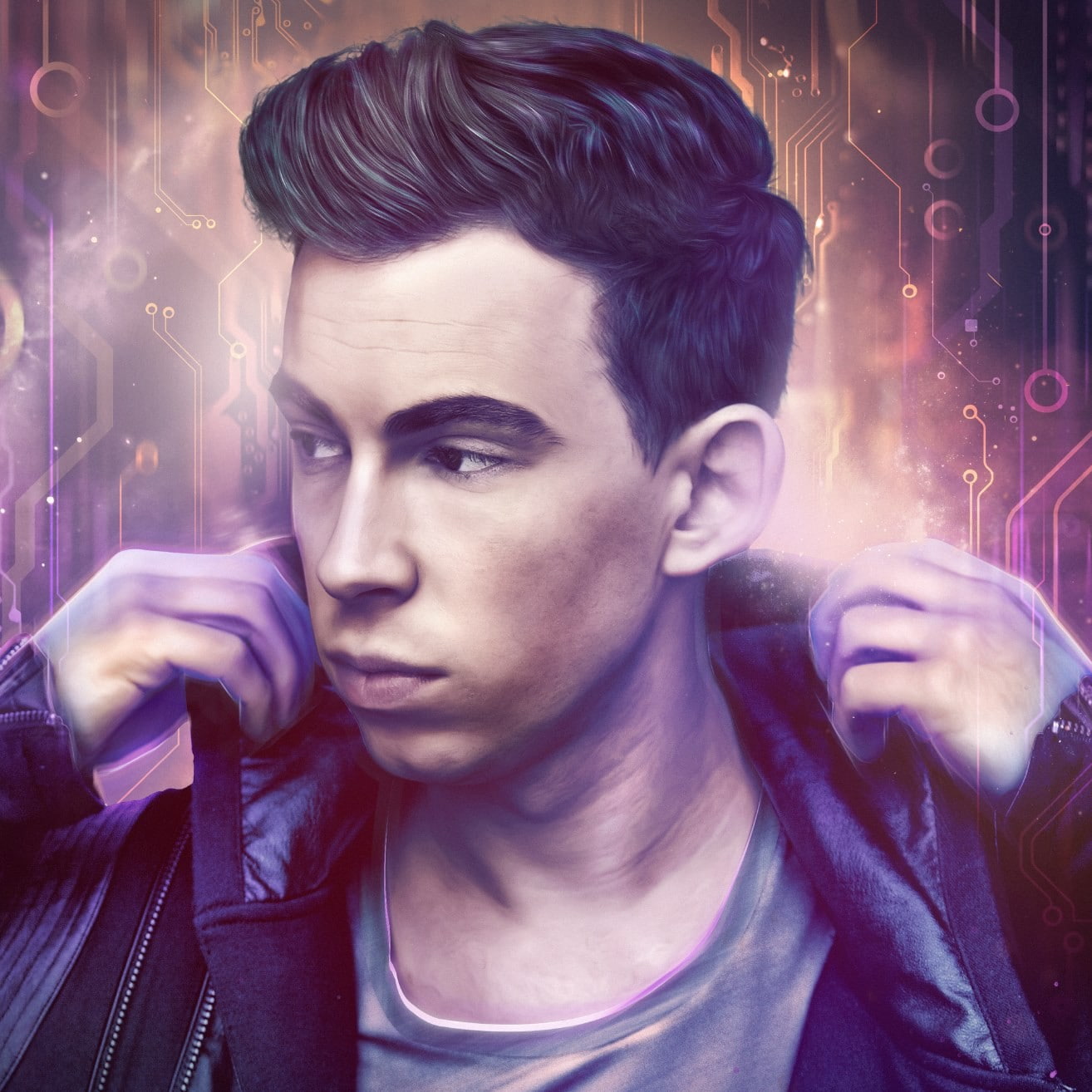 adult, night, nightlife, headshot, front view, music, young adult, looking at camera, handsome, 720P, casual clothing, indoors, one person, looking, Robbert van de Corput, Phone HD Wallpaper