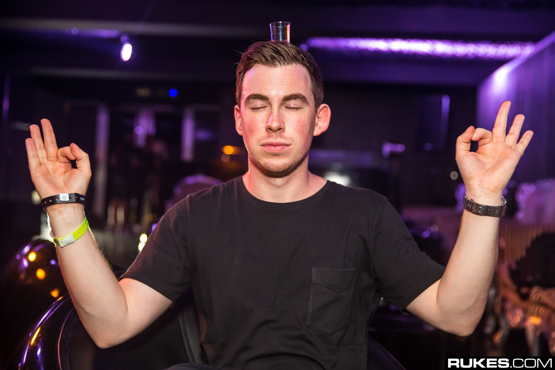 portrait, DJ, festival, human arm, night, nightlife, gesturing, 1080P, music festival, arts culture and entertainment, limb, Hardwell, enjoyment, human limb, HD Wallpaper