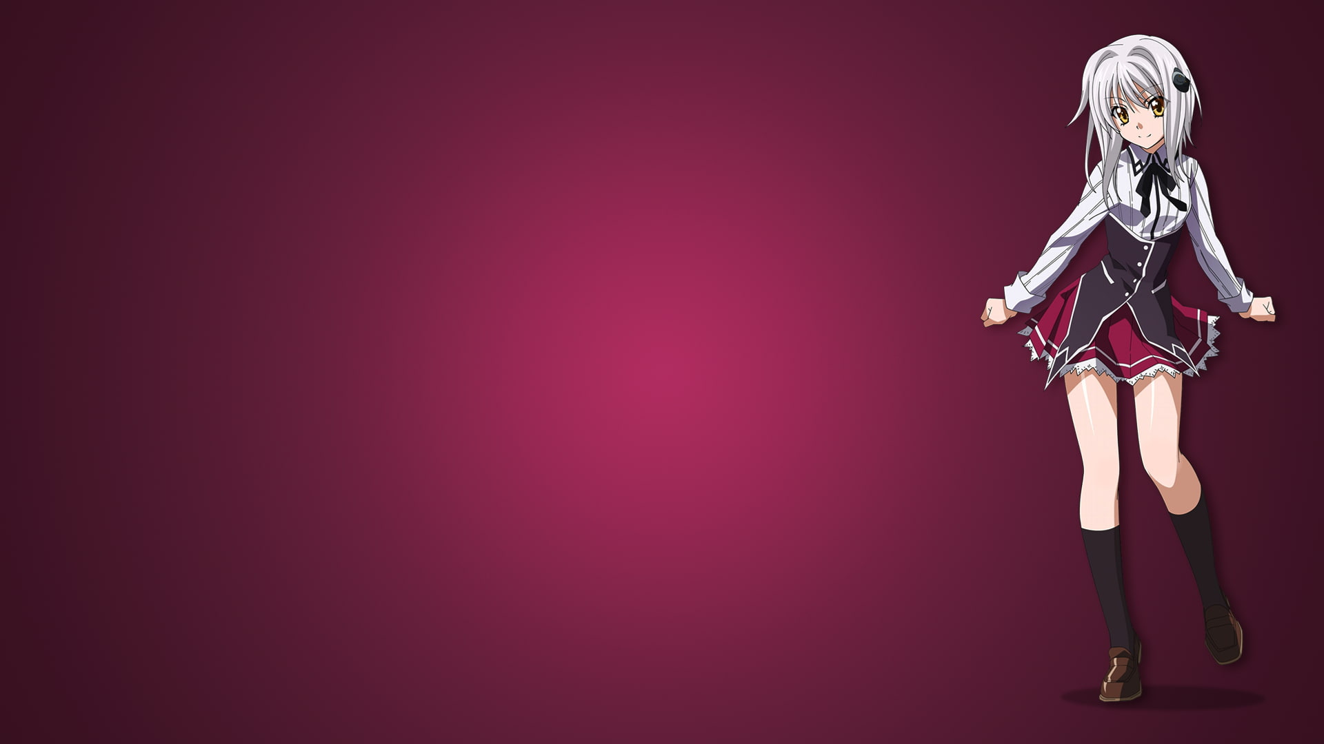anime, 1080P, anime girls, Toujou Koneko, Highschool DxD, gradient, Scope10, HD Wallpaper