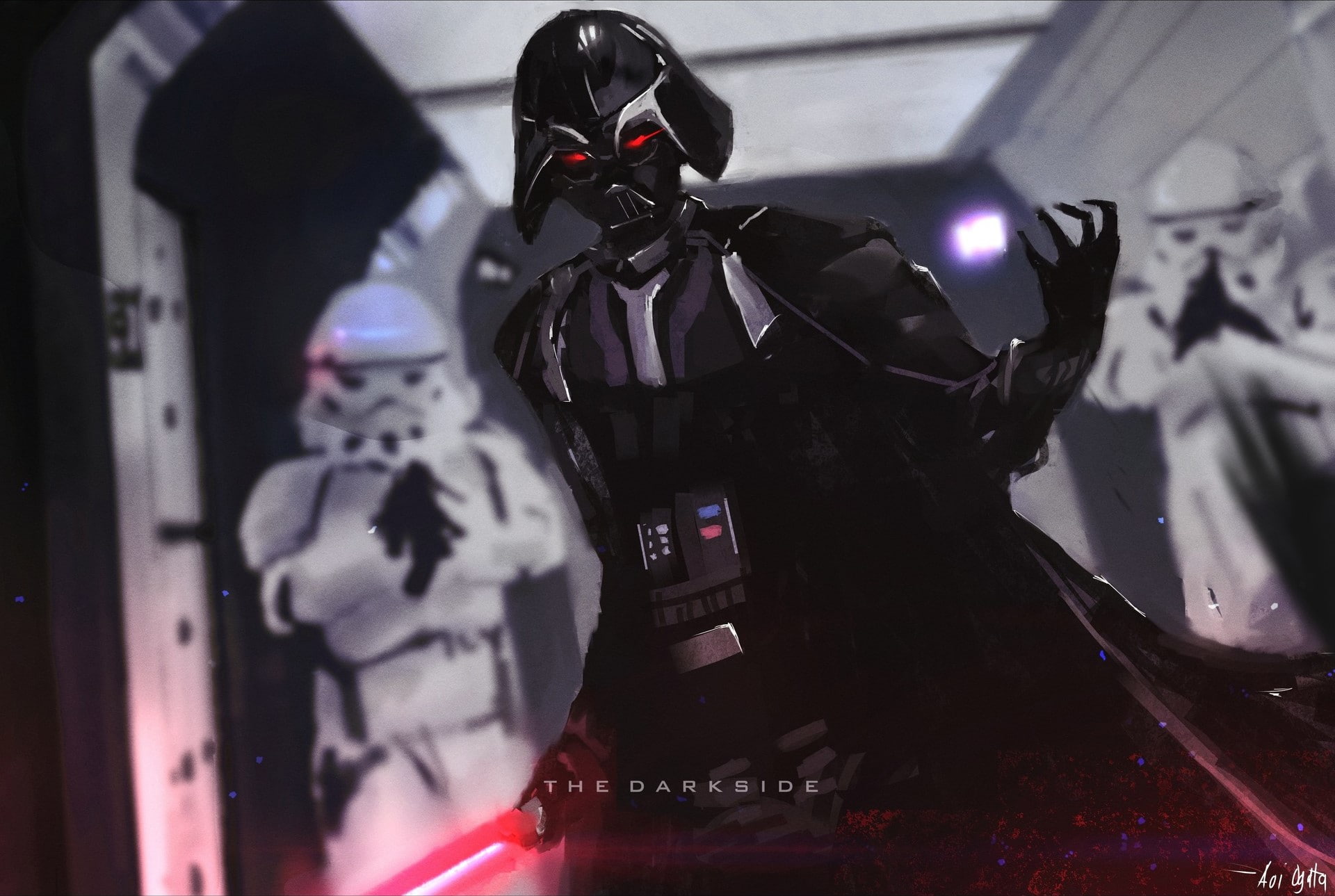 Darth Vader, Aoi Ogata, 1080P, Star Wars, HD Wallpaper