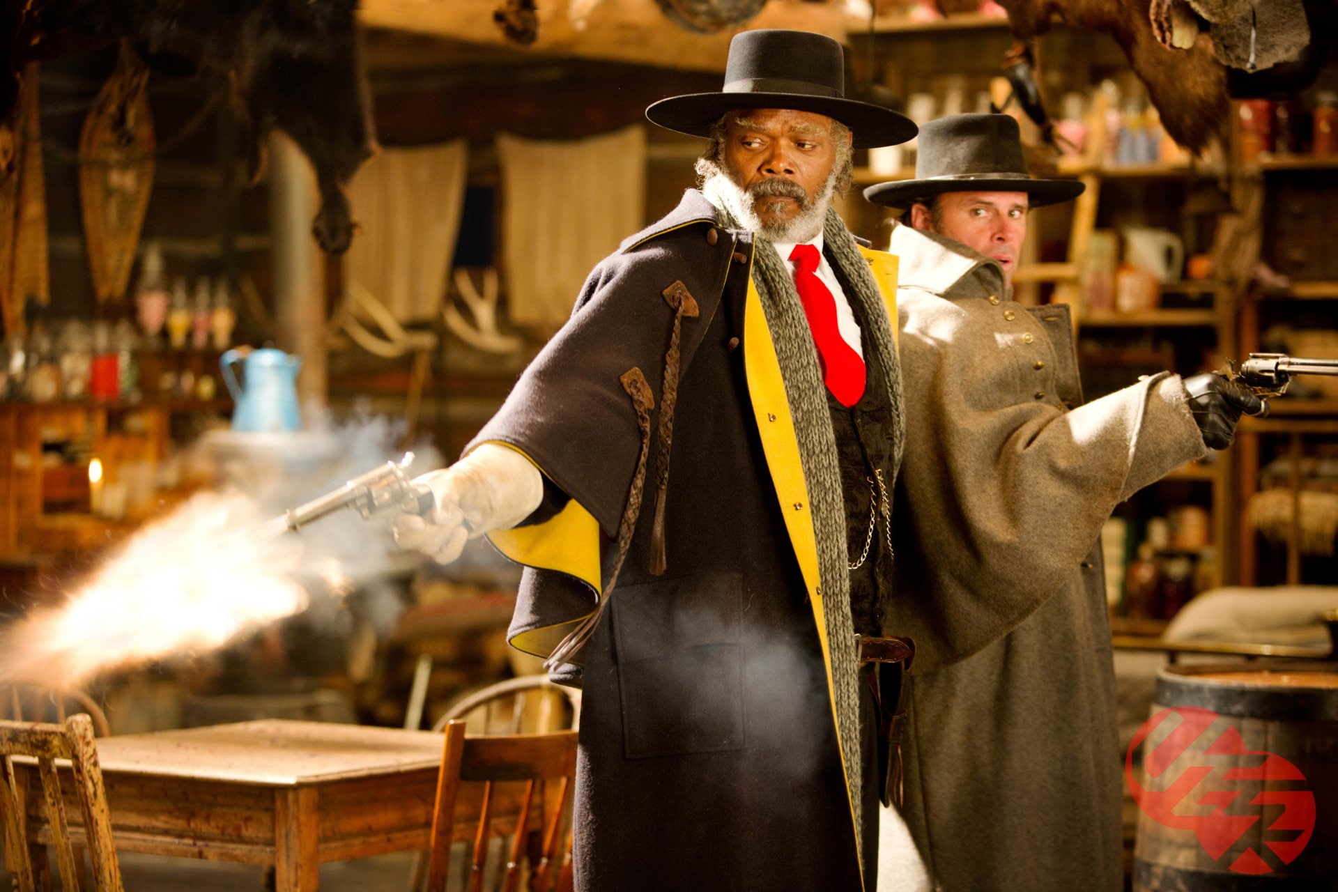 Samuel L. Jackson, 1080P, Walton Goggins, Movie, The Hateful Eight, HD Wallpaper