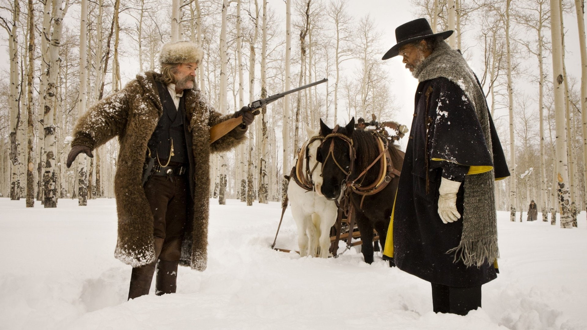 Kurt Russell, The Hateful Eight, 1080P, Movie, Samuel L. Jackson, HD Wallpaper