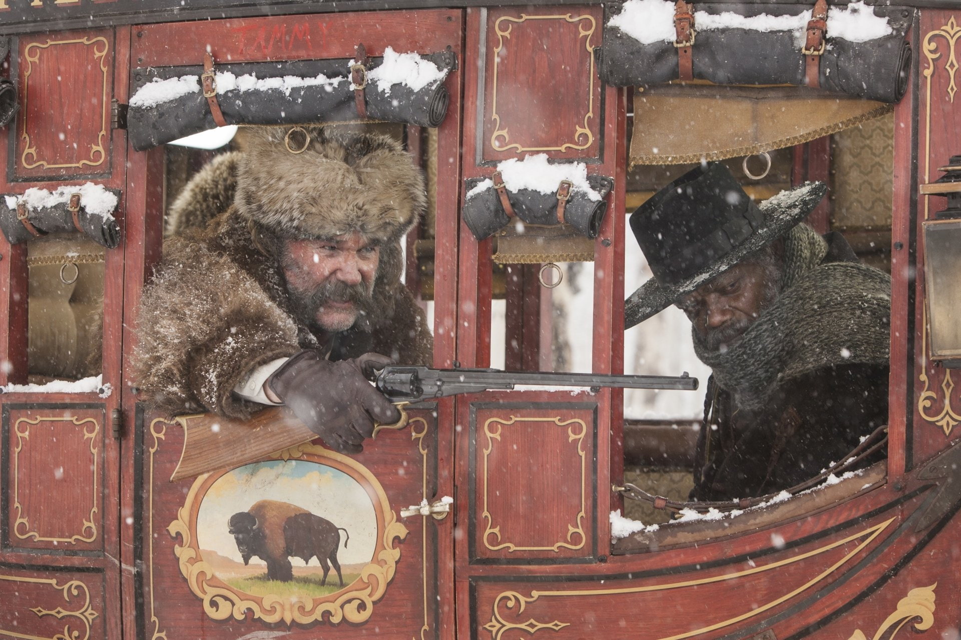1080P, Samuel L. Jackson, Kurt Russell, The Hateful Eight, Movie, HD Wallpaper