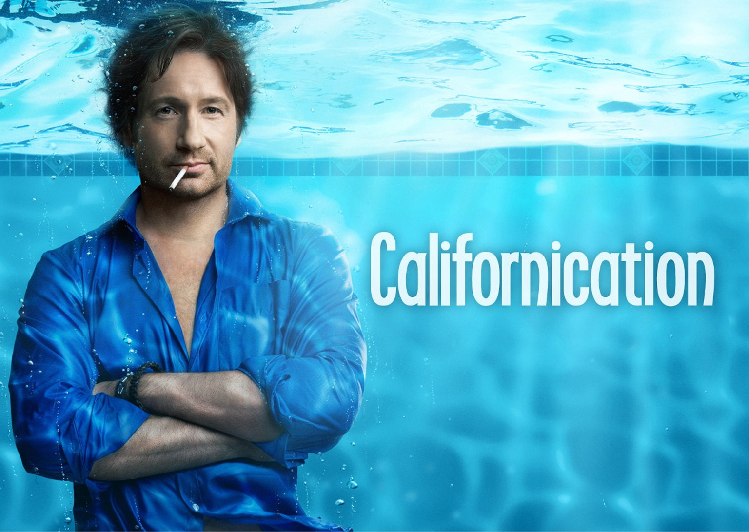 Californication, 720P, Hank Moody, men, David Duchovny, blue, TV Show, s, shirt, dress, HD Wallpaper