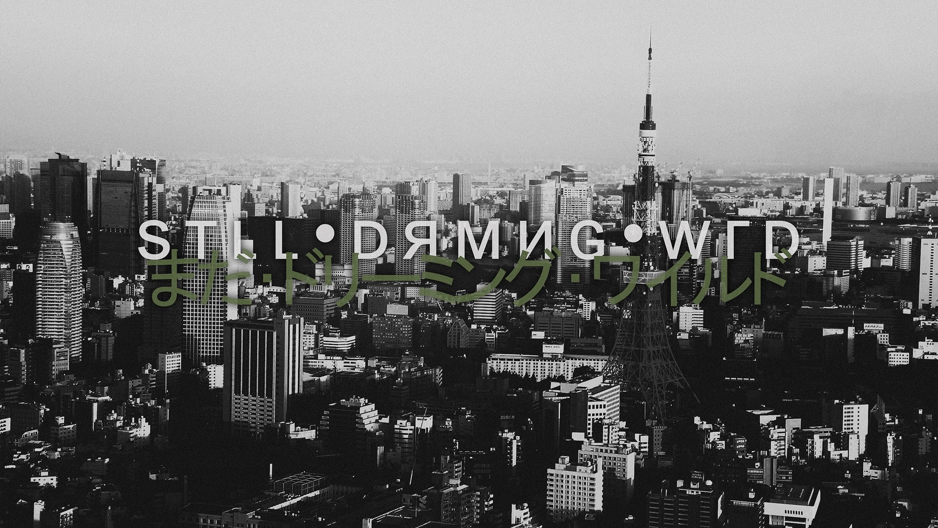 1080P, building, still, typography, sky, urban skyline, residential district, monochrome, travel destinations, city life, text, tower, crowded, city, high angle view, HD Wallpaper