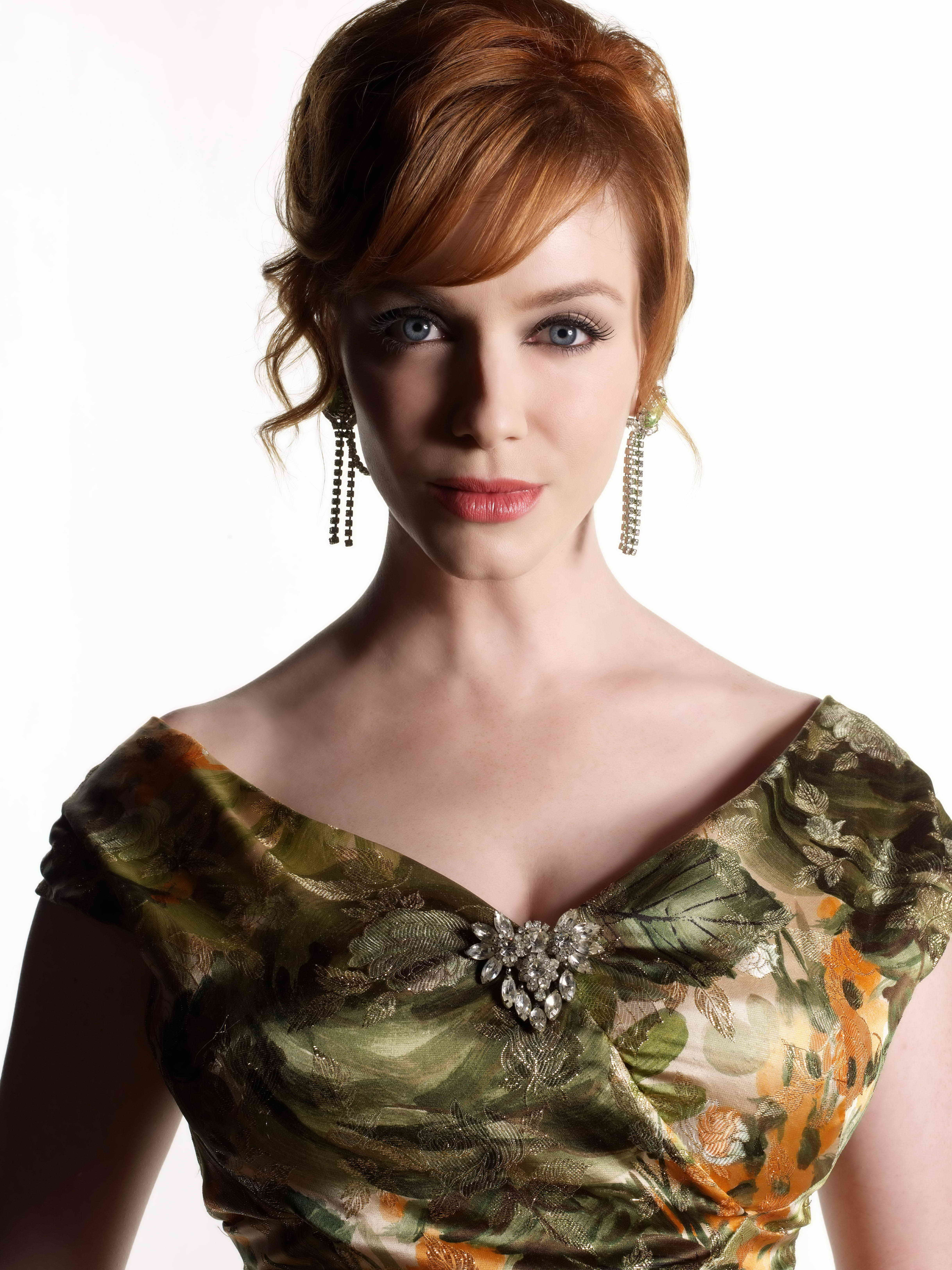 actress, redhead, 5K, Christina Hendricks, women, Phone HD Wallpaper