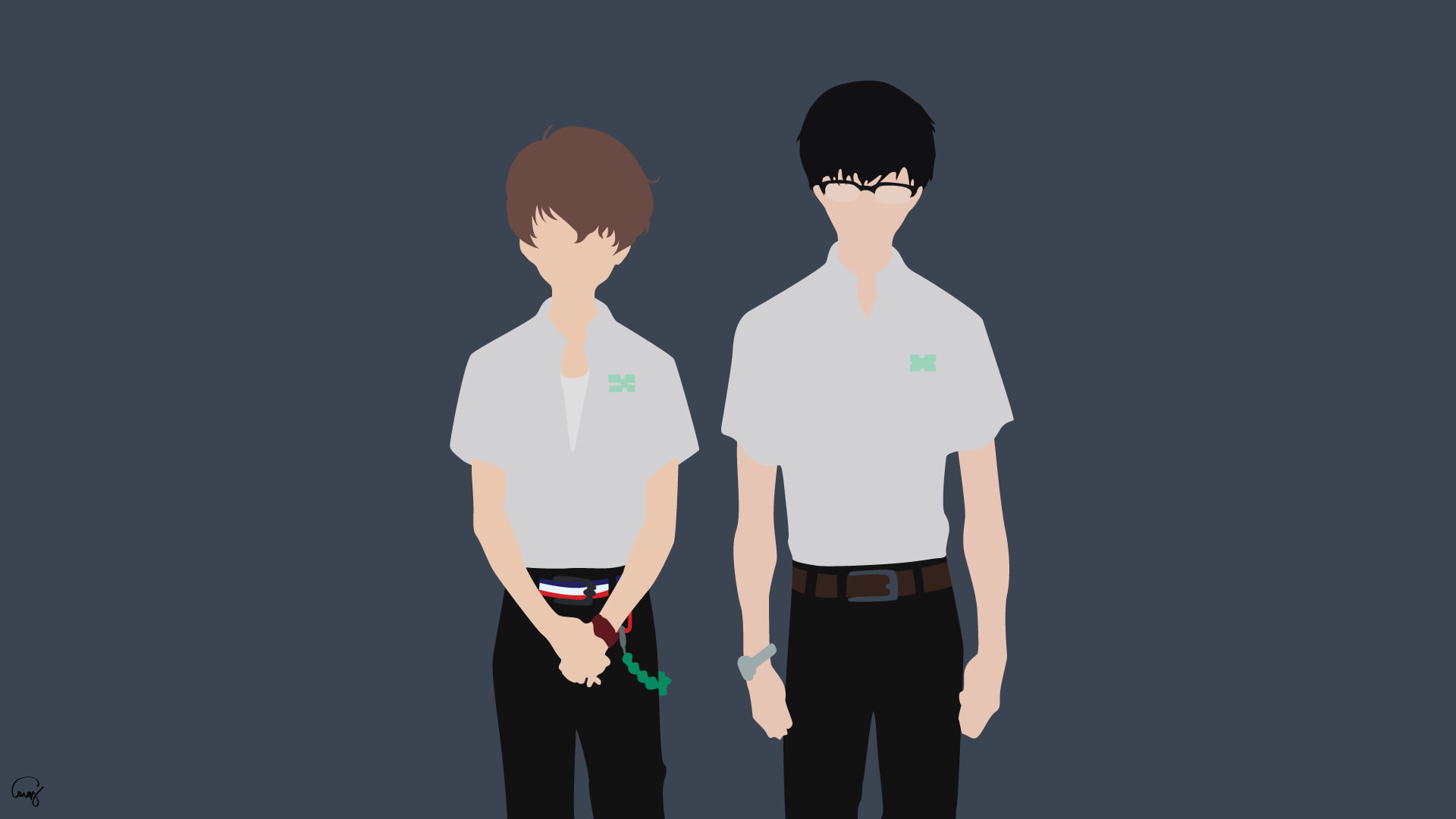 1080P, Zankyou No Terror, minimalism, HD Wallpaper