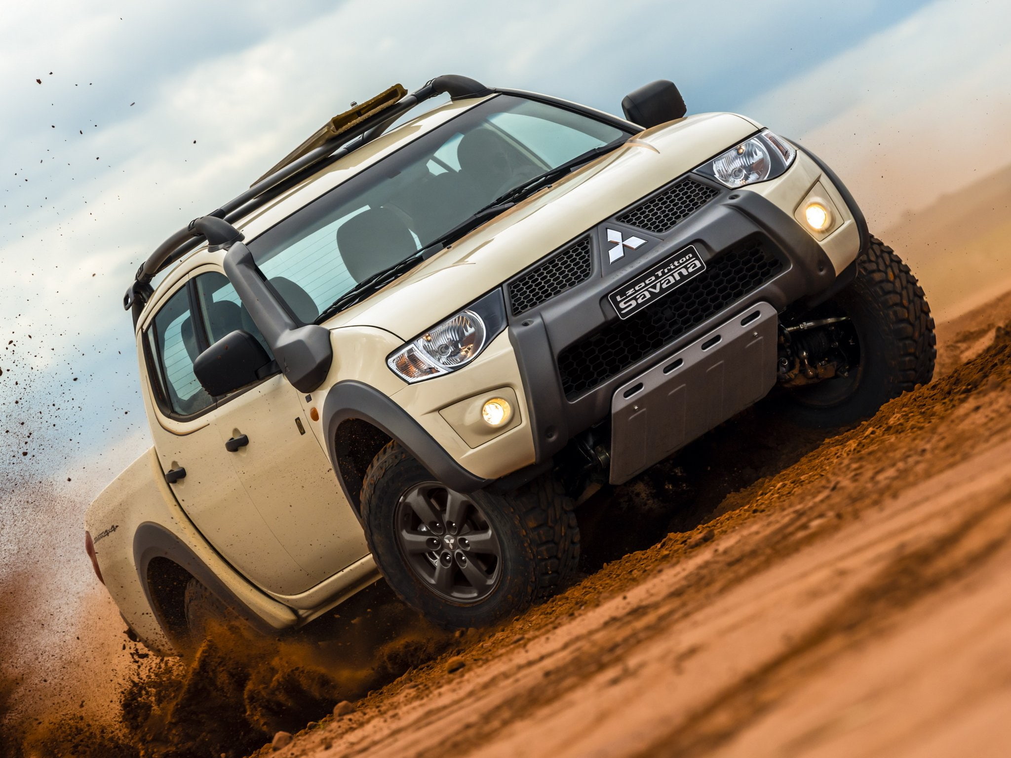 pickup, l200, triton, savana, mitsubishi, 2014, 1080P, HD Wallpaper