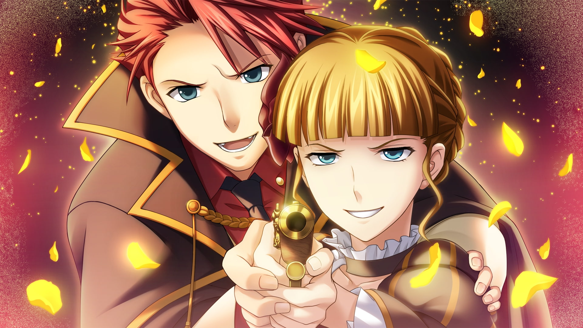 people, illuminated, digital composite, lifestyles, Umineko no Naku Koro ni, 1080P, Anime, beatrice, blonde, nature, indoors, female likeness, redhead, HD Wallpaper