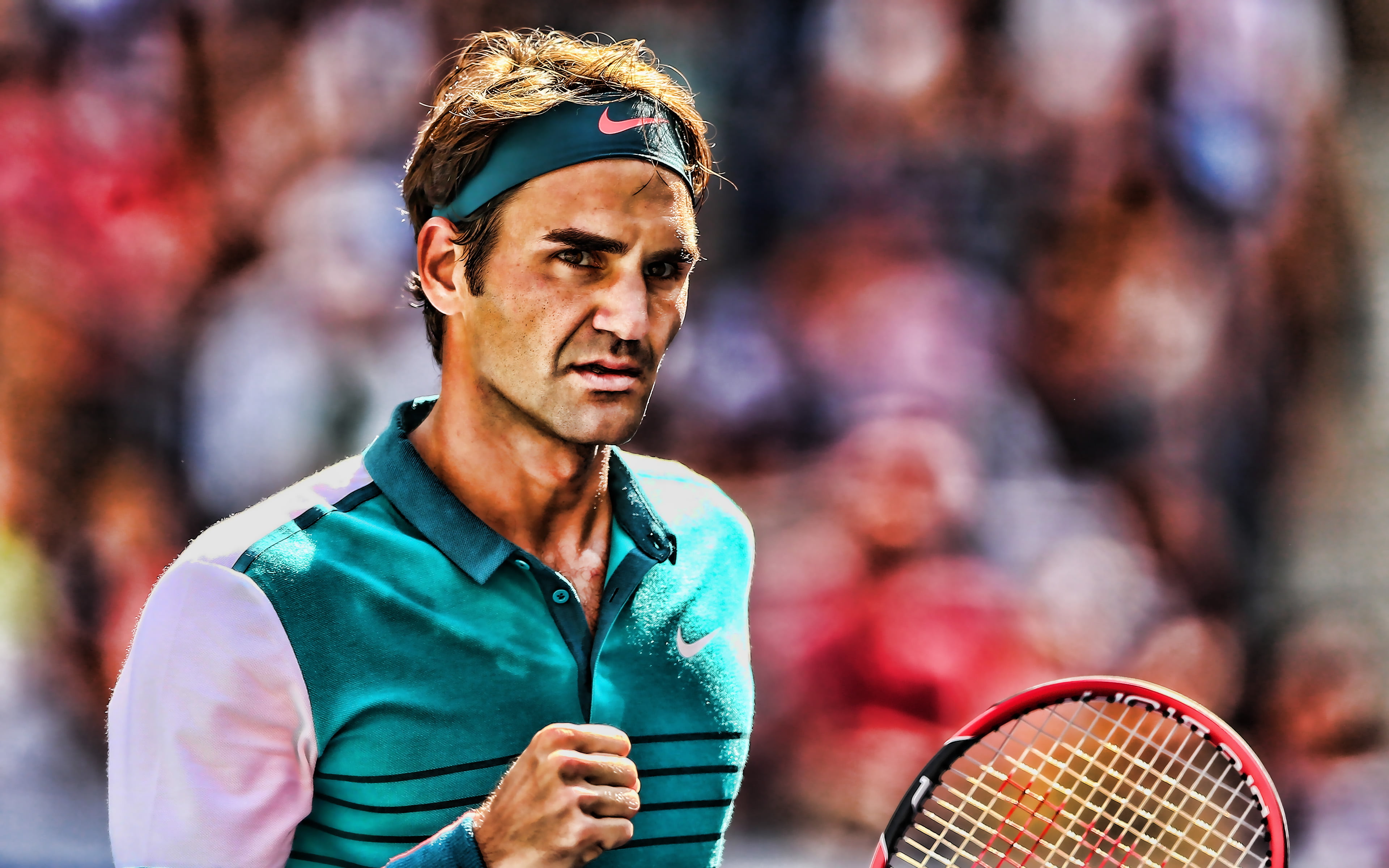 4K, Tennis, Swiss, Roger Federer, HD Wallpaper