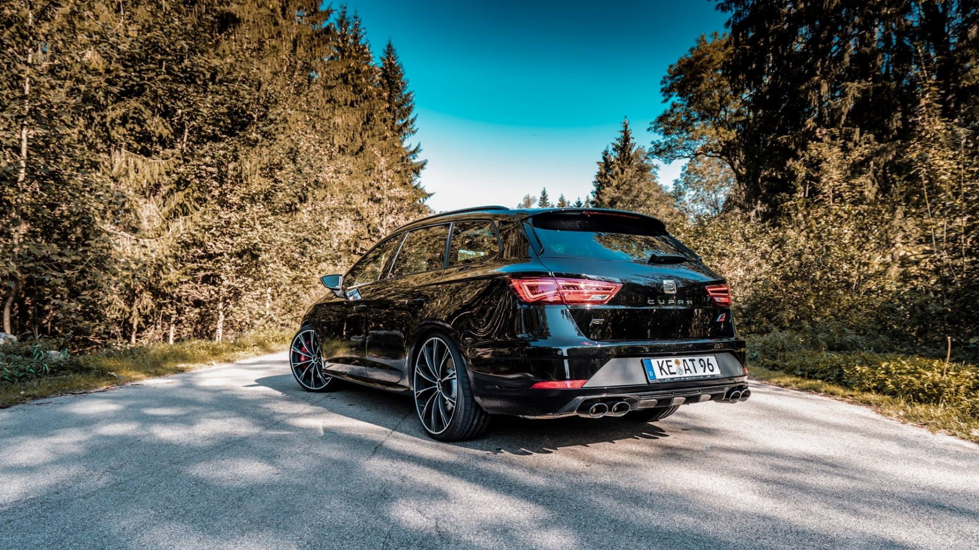 motor vehicle, land vehicle, growth, blue, travel, real people, seat, sunlight, road, nature, tree, car, plant, seat leon, day, sky, shadow, mode of transportation, HD Wallpaper