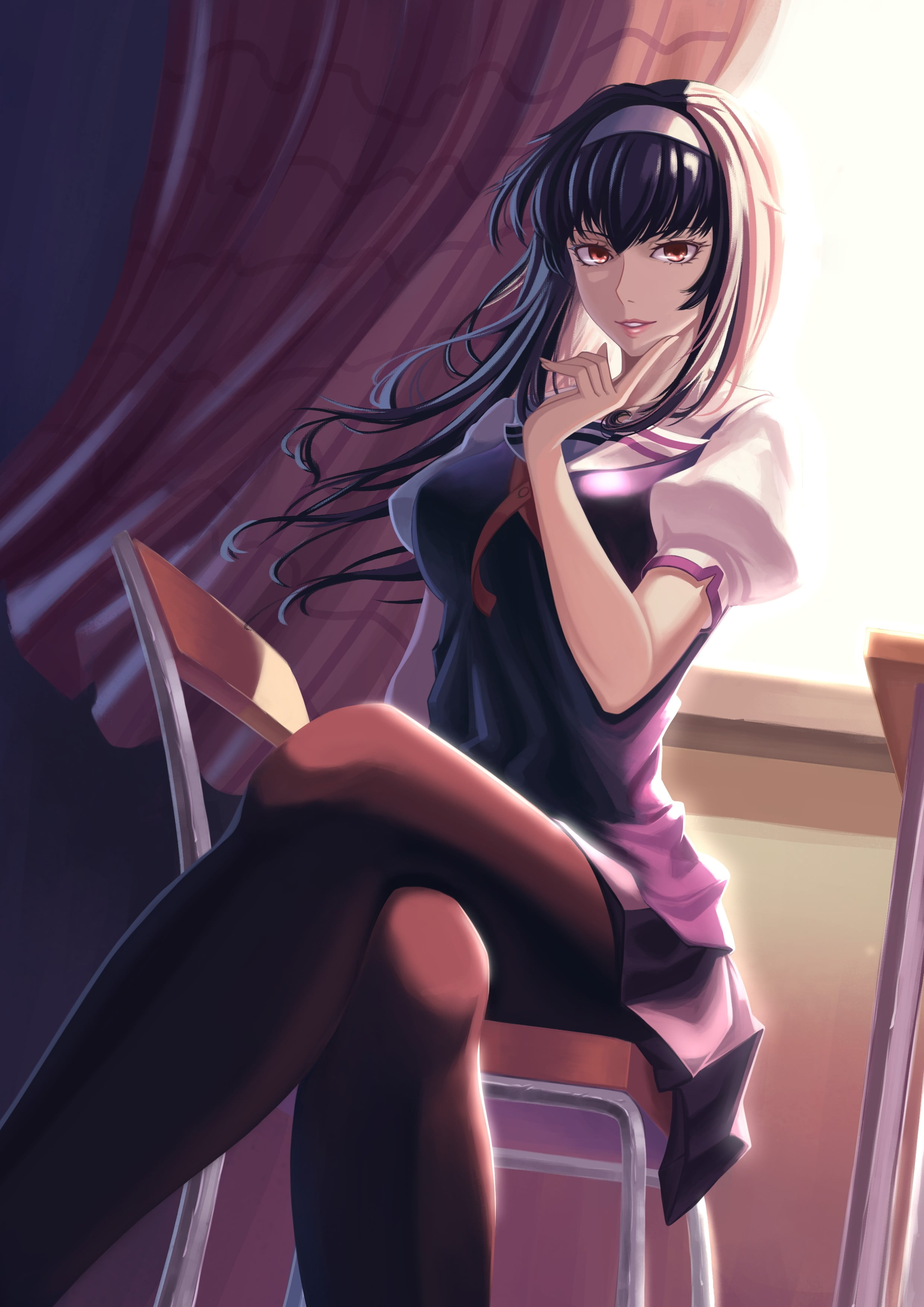 arts culture and entertainment, anime girls, anime, Kasumigaoka Utaha, Saenai Heroine no Sodatekata, high heels, indoors, hair, beautiful woman, young adult, Phone HD Wallpaper