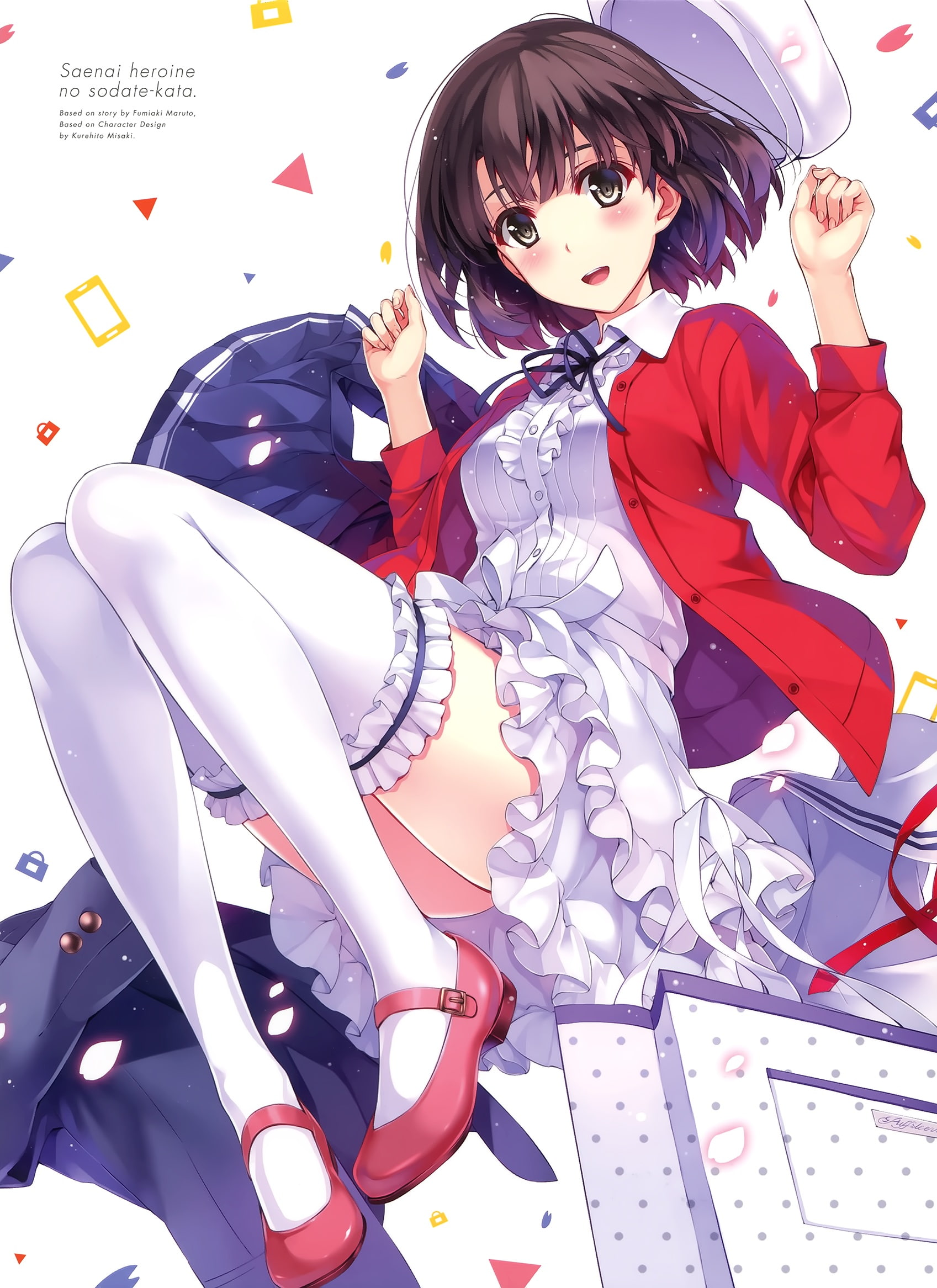 heroine, saenai heroine no sodatekata, saenai, sodatekata, katou, katou megumi, 1080P, megumi, anime, highs, anime girls, girls, thigh-highs, thigh, Phone HD Wallpaper