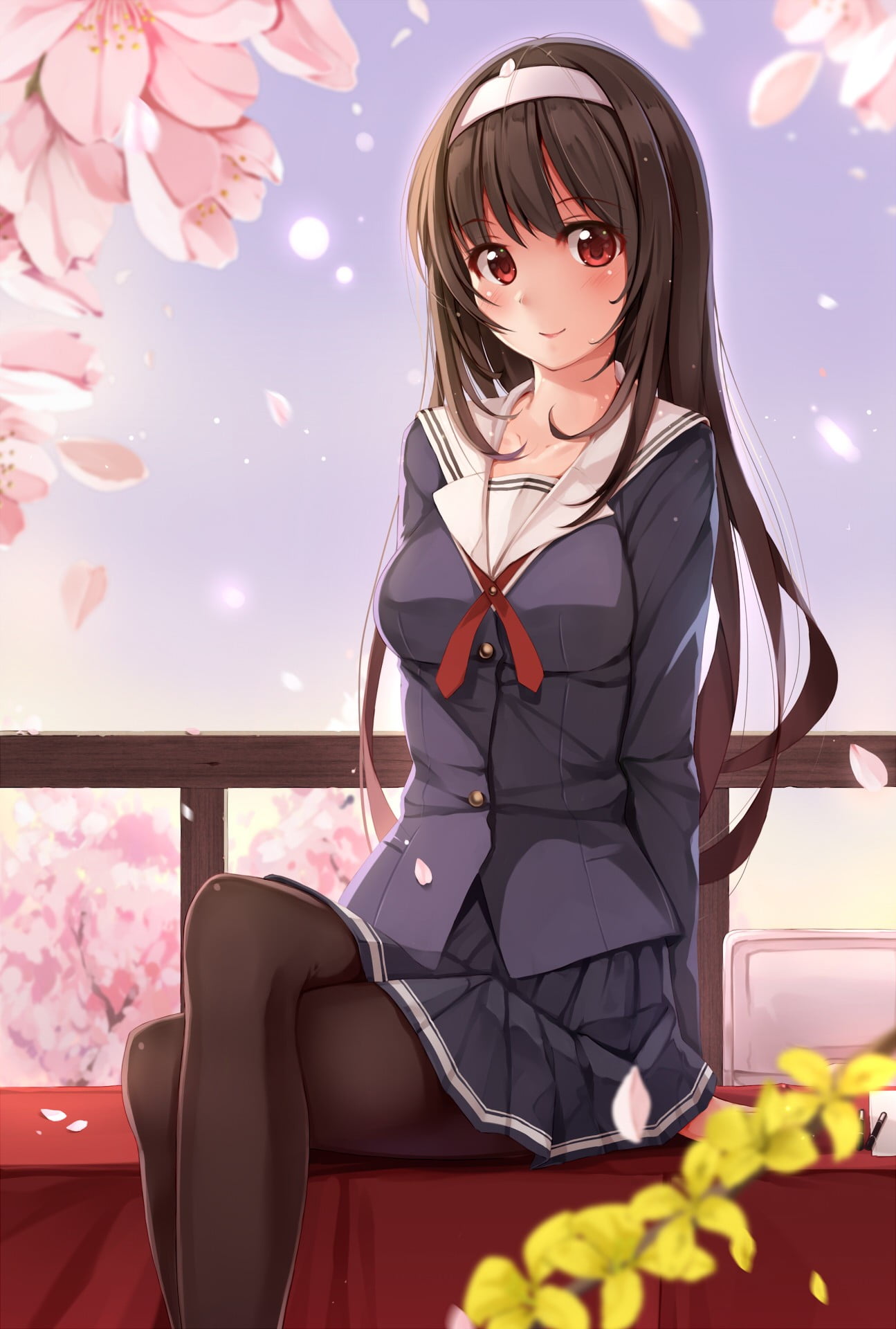 1080P, adult, beauty, nature, Kasumigaoka Utaha, beautiful woman, clothing, event, long hair, new years eve, glasses, fashion, beautiful people, one person, Phone HD Wallpaper
