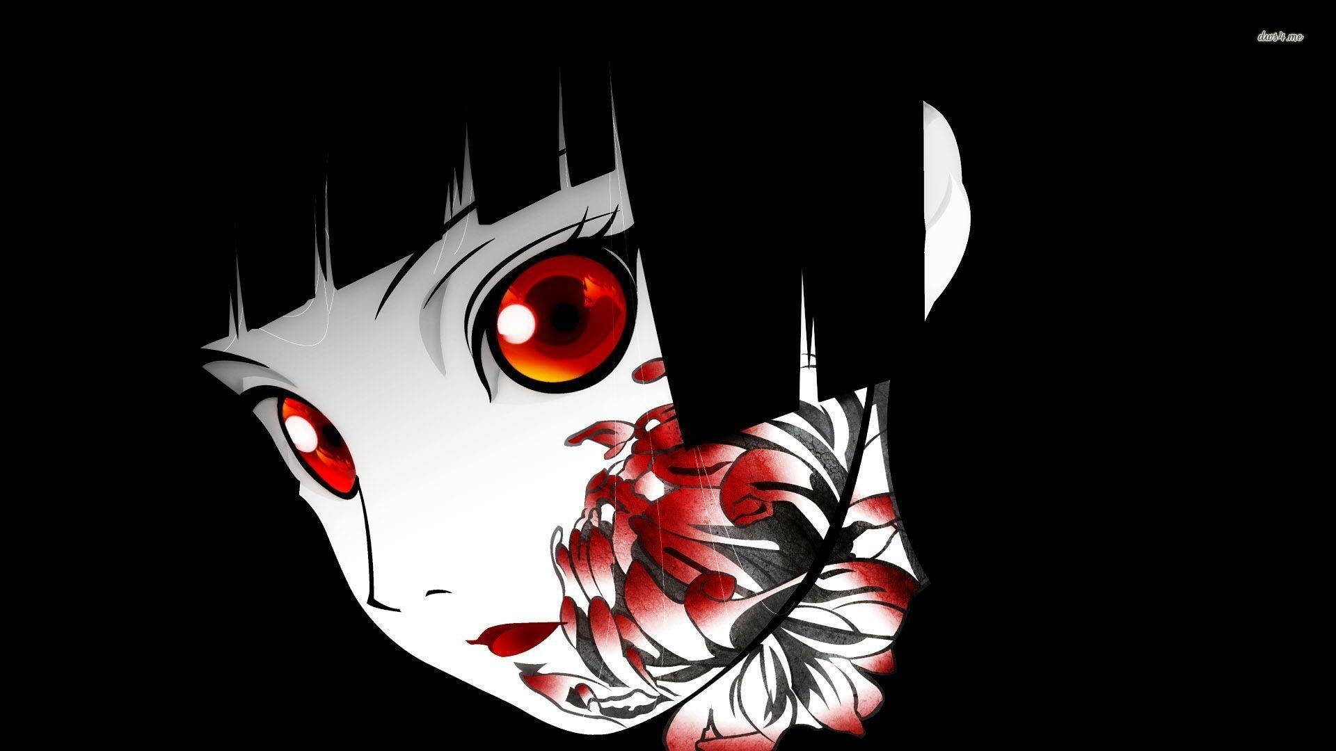 anime, bad, 1080P, mean, red, evil, HD Wallpaper