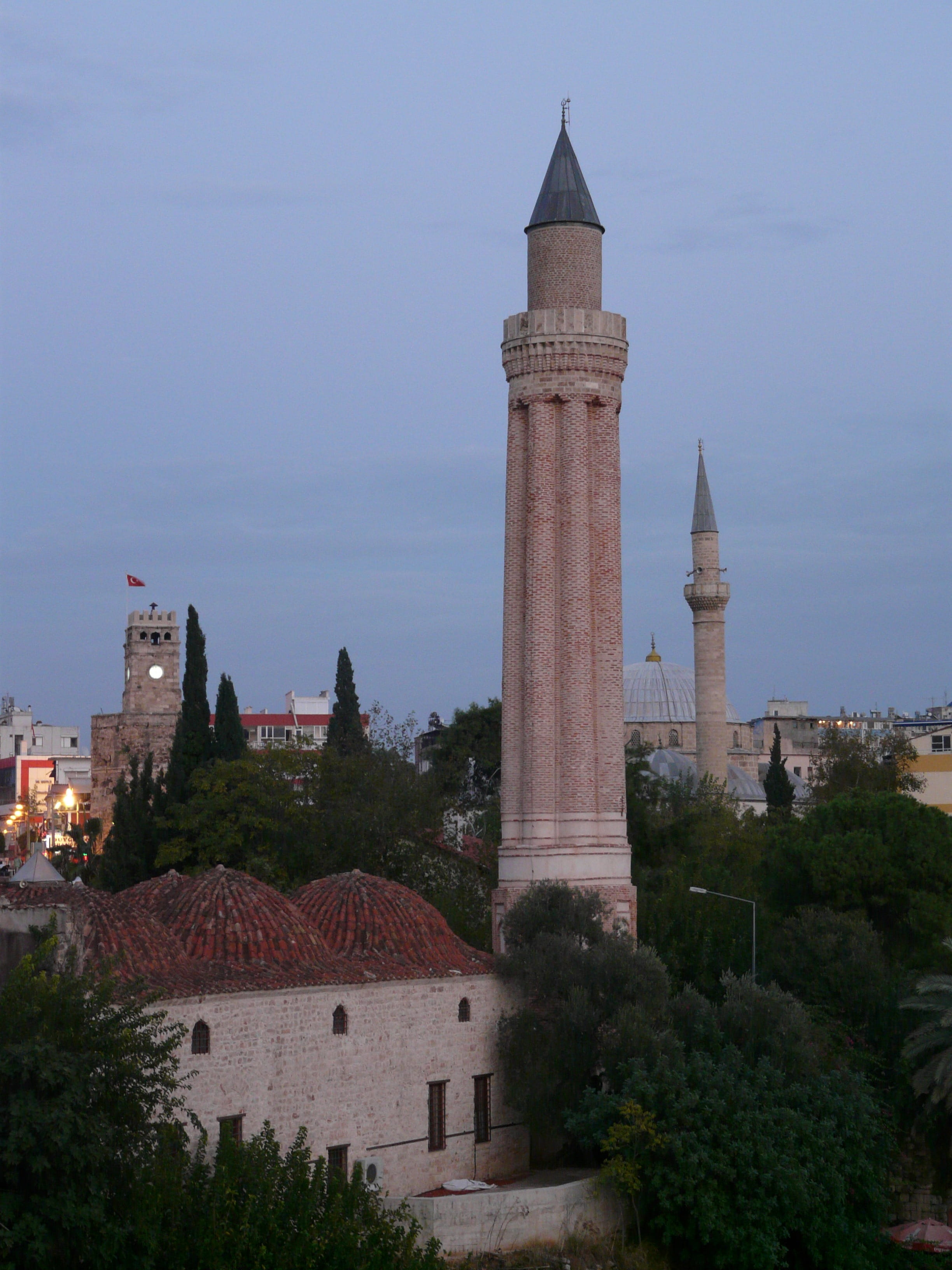 plant, architecture, mosque of yivli seminars, Seminars, spire, tree, yivli seminars, nature, yivli, no people, travel, tower, sky, Mosque, minaret, turkey, Phone HD Wallpaper