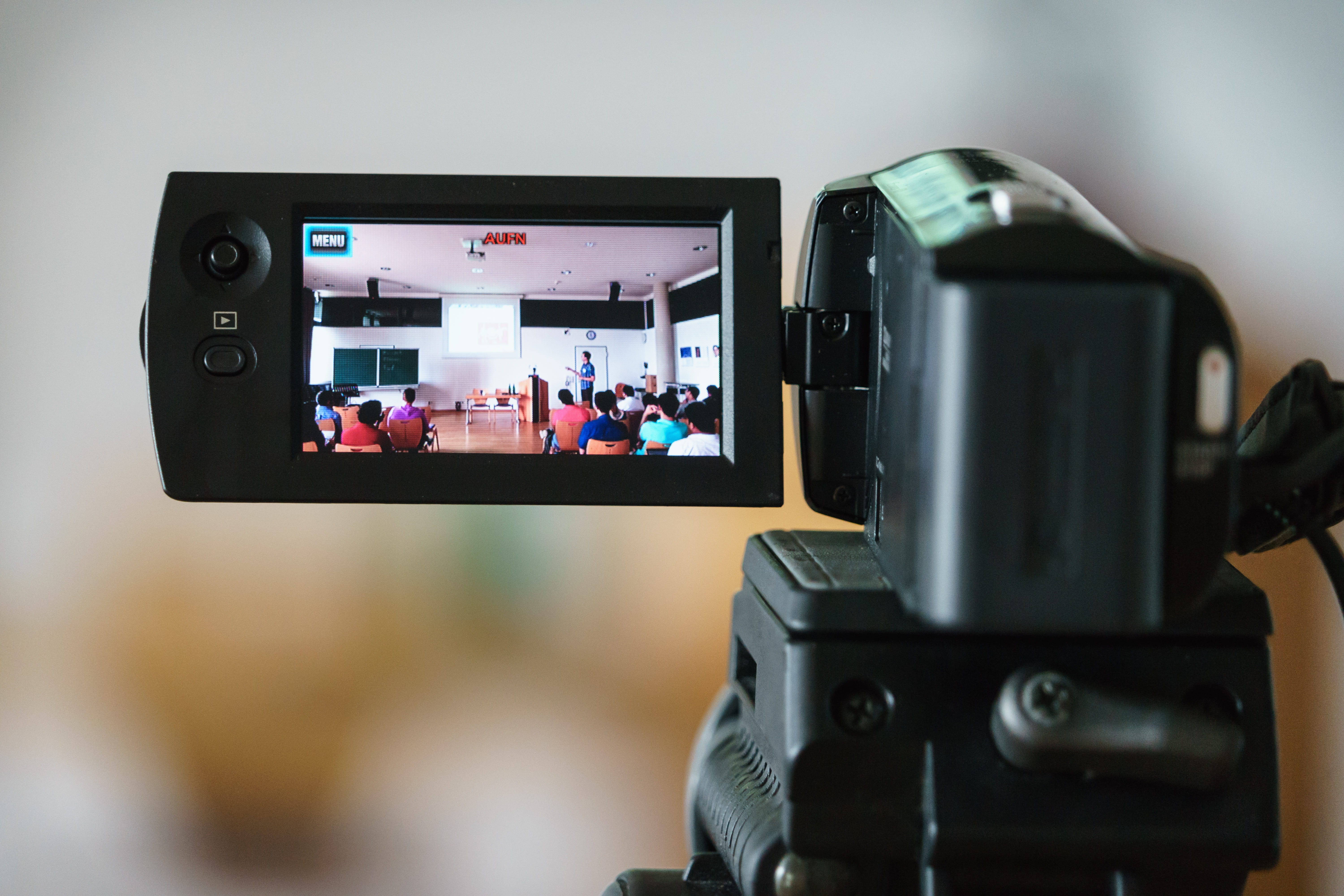 photographic equipment, lecture, camera - photographic equipment, photographer, screen, occupation, seminar, teaching, recording, communication, connection, HD Wallpaper
