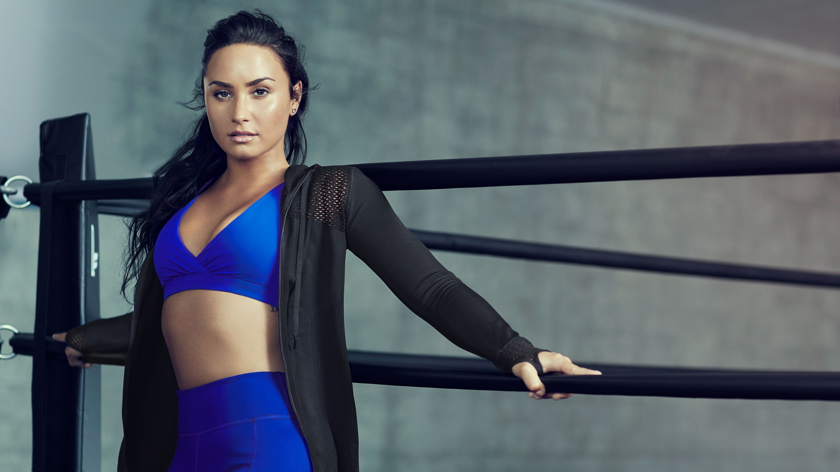 Photoshoot, Fabletics, Fitness, Demi Lovato, 2017, 2K, Activewear, HD Wallpaper