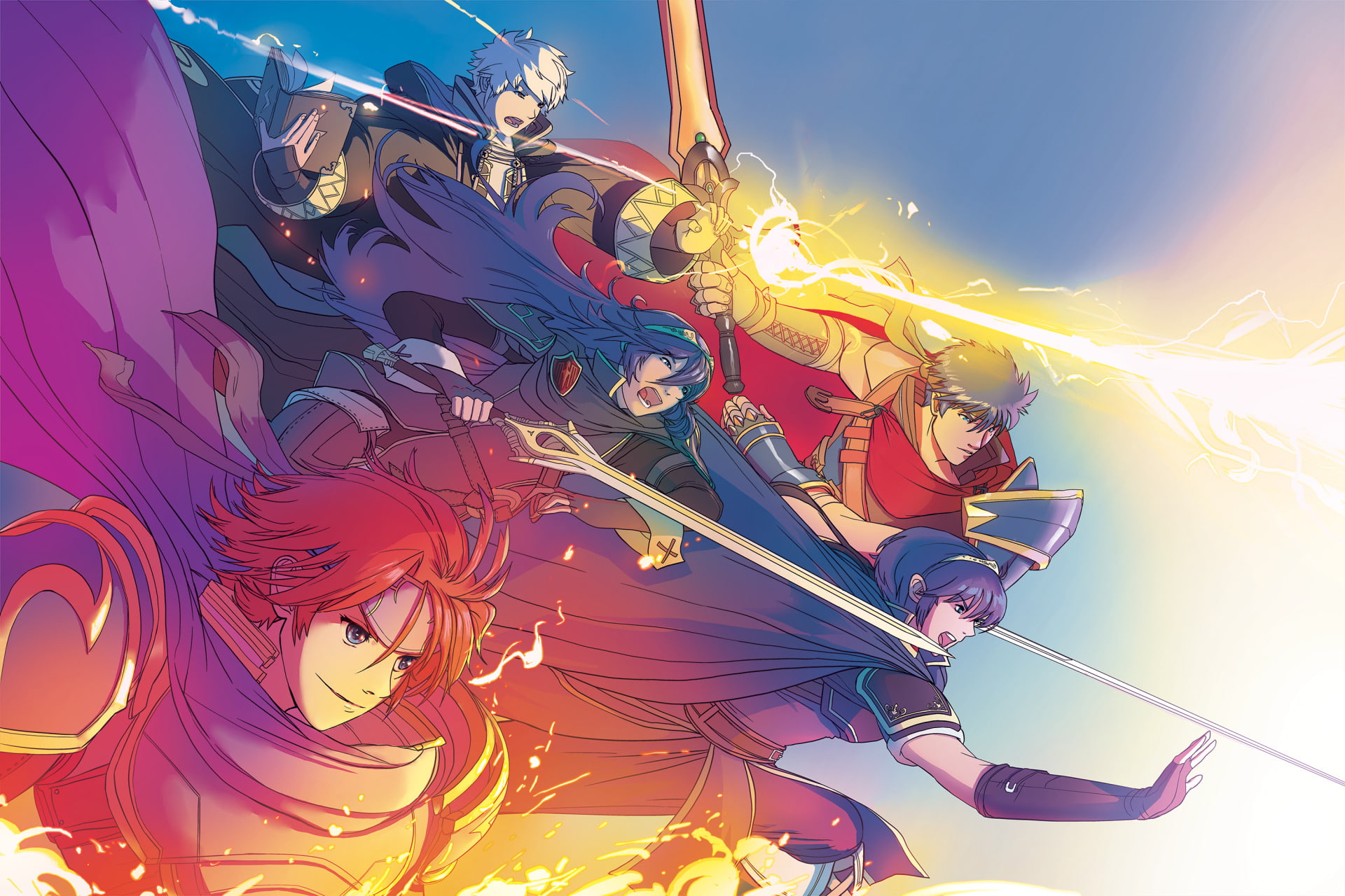 Ike (Fire Emblem), Super Smash Bros. for Nintendo 3DS and Wii U, Roy (Fire Emblem), Fire Emblem, Robin (Fire Emblem), Super Smash Bros., Marth (Fire Emblem), HD Wallpaper