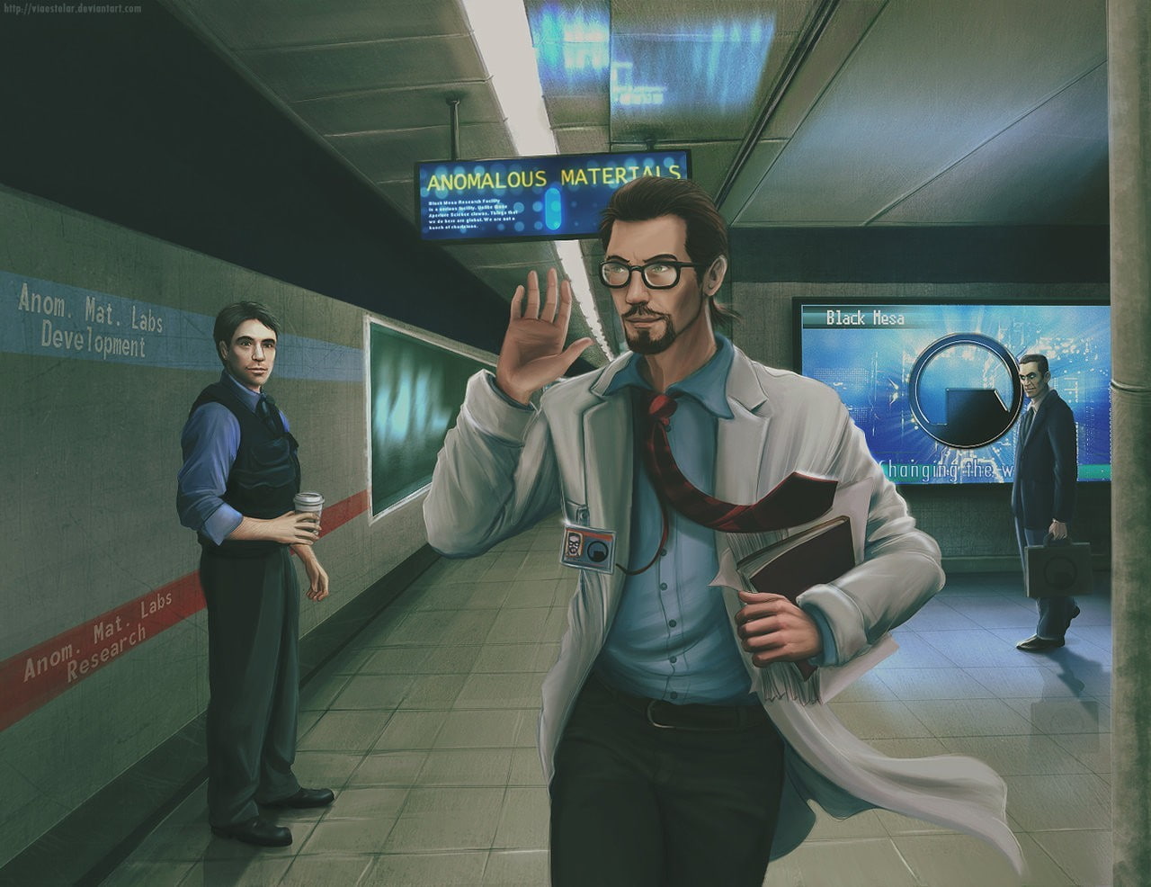 Half-Life, Barney Calhoun, G-Man, Gordon man, video games, 720P, HD Wallpaper