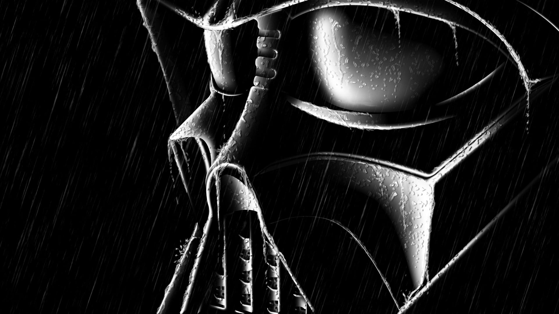 black, indoors, lighting equipment, hanging, Darth Vader, wet, movies, luxury, digital, pattern, design, studio shot, still life, wood - material, full frame, HD Wallpaper