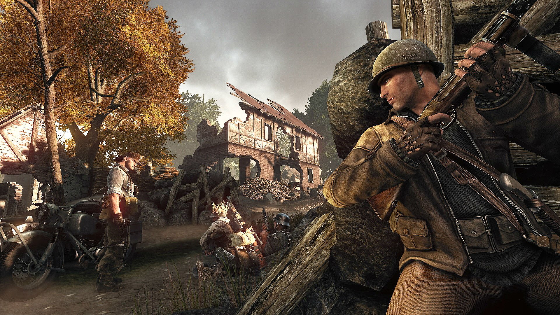 shooter, 1080P, wwll, war, military, battle, front, enemy, ww2, fighting, HD Wallpaper